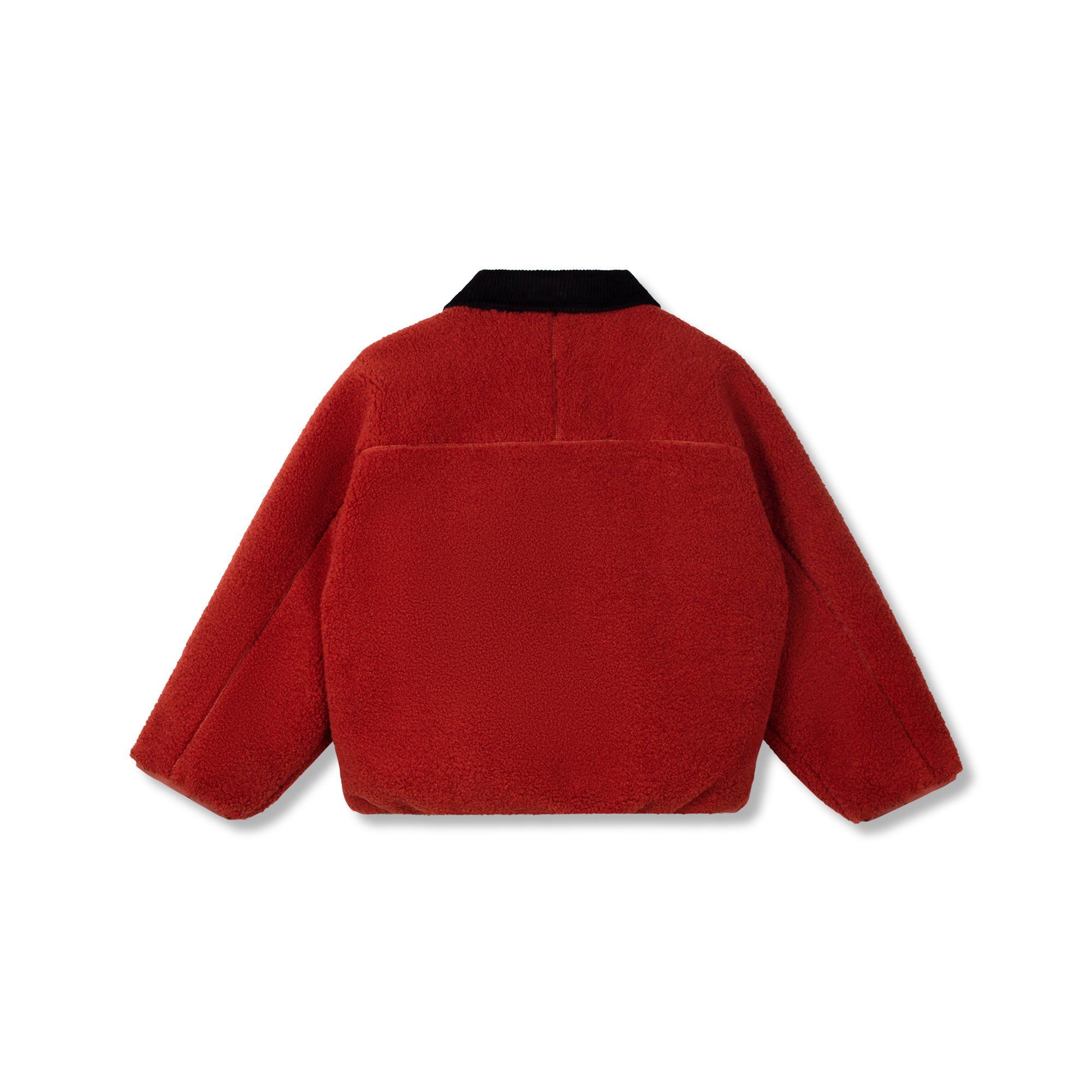 Wynken-Kids Fuzzy Reversible Jacket Navy Rusty Bear
