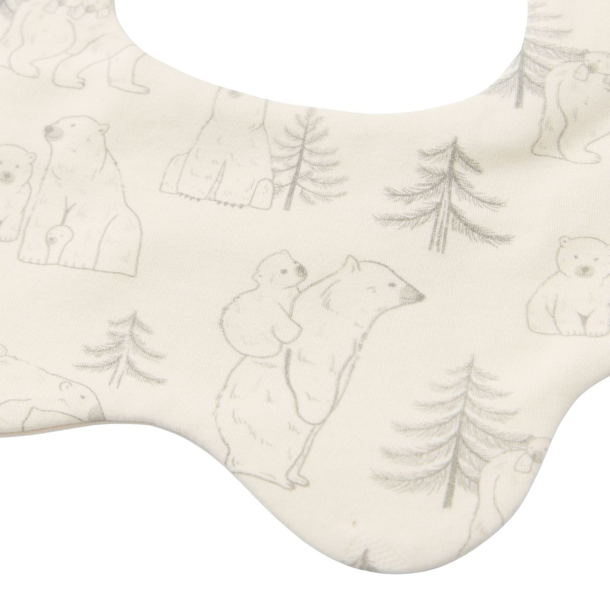Blara Organic House-Wavy Bib Polar Bear Family