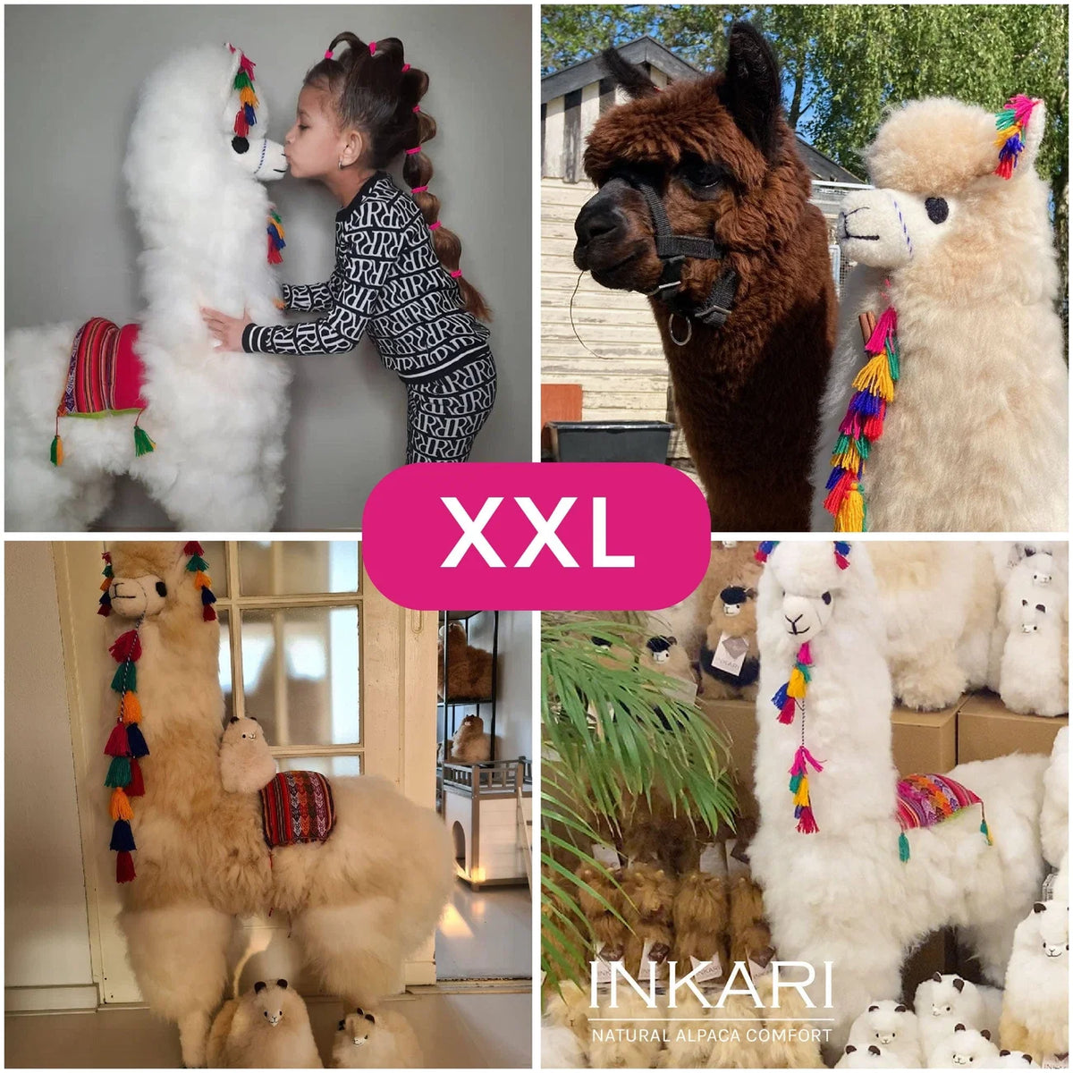 Inkari-XXL 120cm Alpaca Toy Sahara