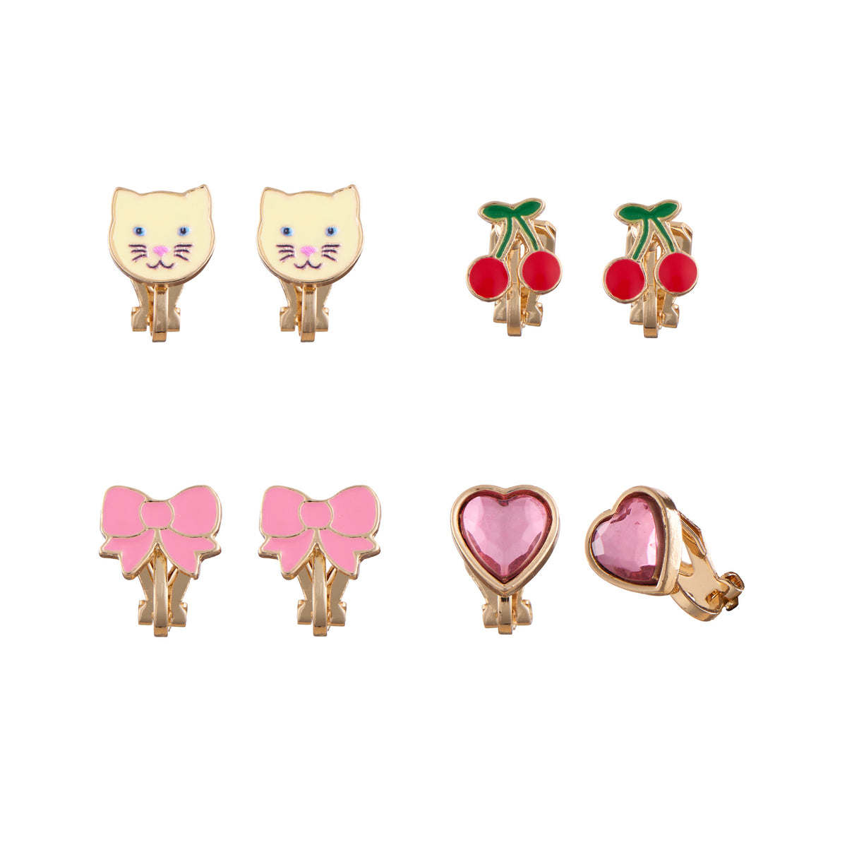 Rockahula Kids-Cute Kitten Clip On Earrings
