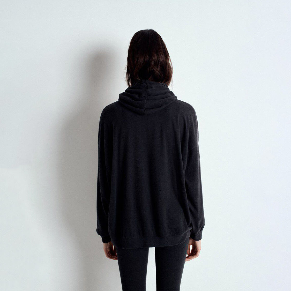 American Vintage-Women Sweat ML Capuche Zippe Ypawood Carbone Chine