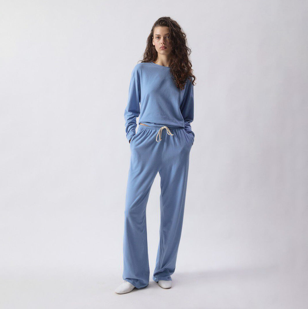American Vintage-Women Jogging Ample Ypawood Bleu Chine