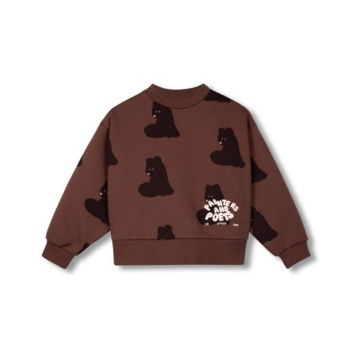 Wynken-Baby Mini Rusty Bear Sweat Cocoa