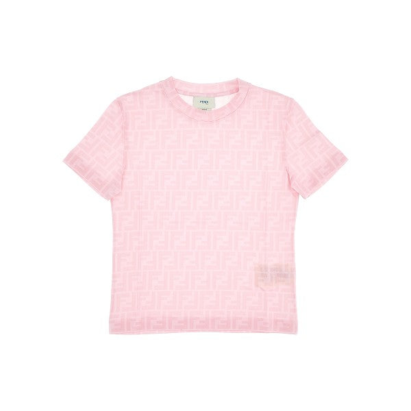 GIRL SS TEE WITH FF PATTERN ALLOVER
