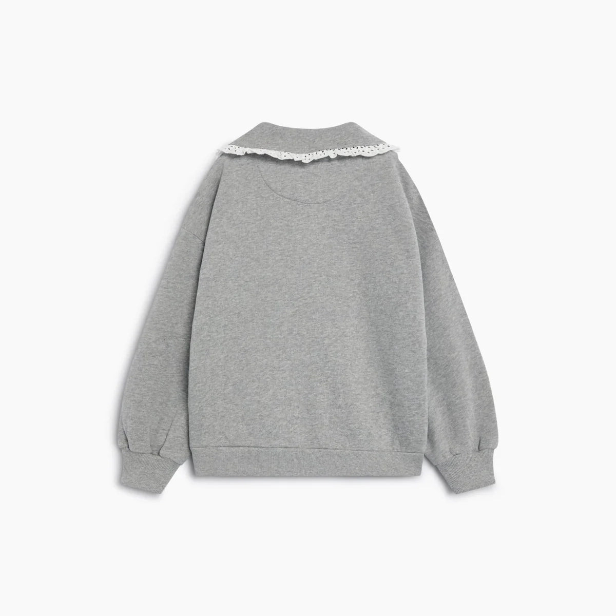 The New Society-Ash Polo Mid Grey Melange
