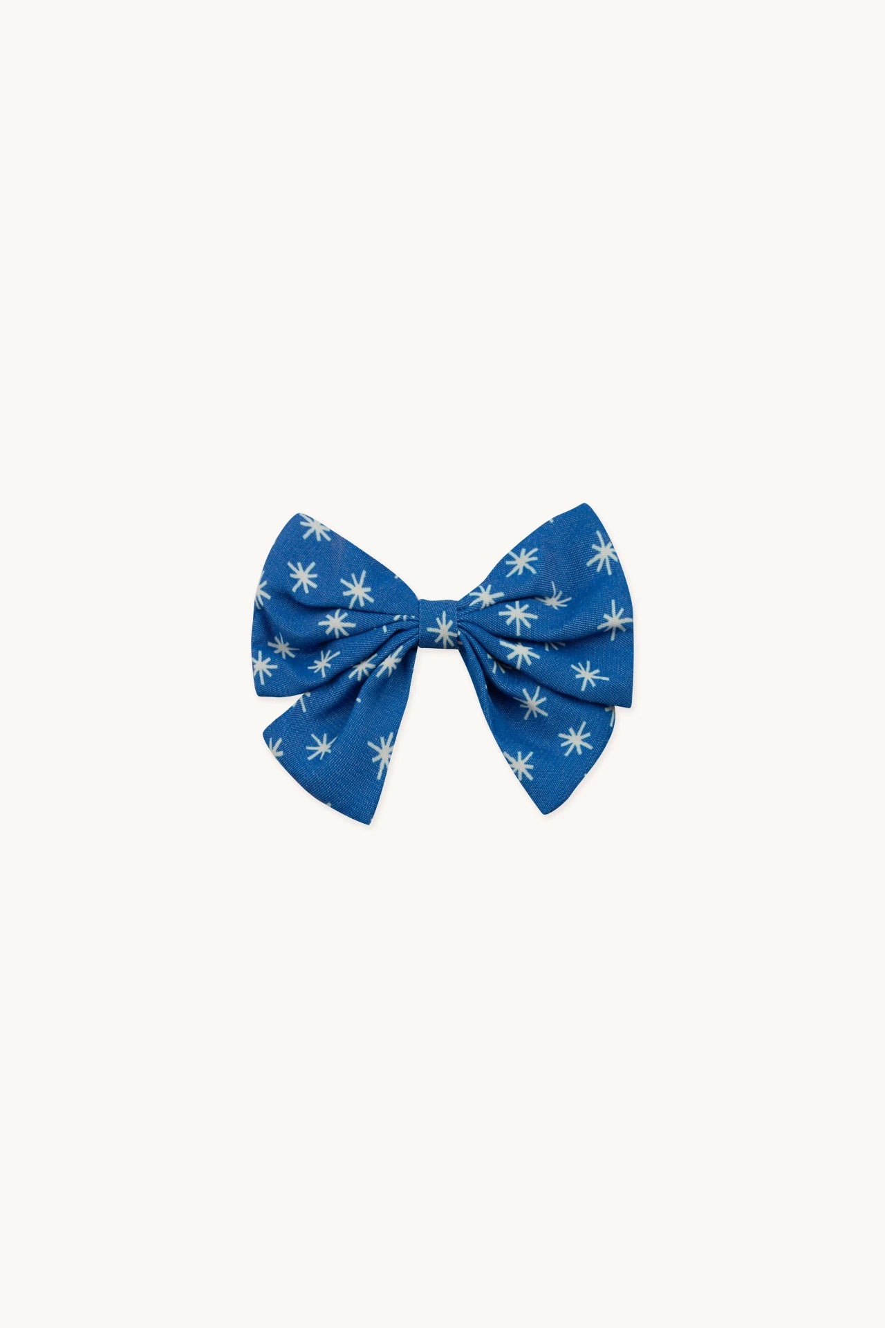 SNOW BIG BOW CLIP  blue