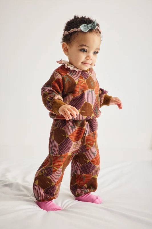 Misha & Puff-Baby Crewneck Sweatshirt Antique Rose Kyoto
