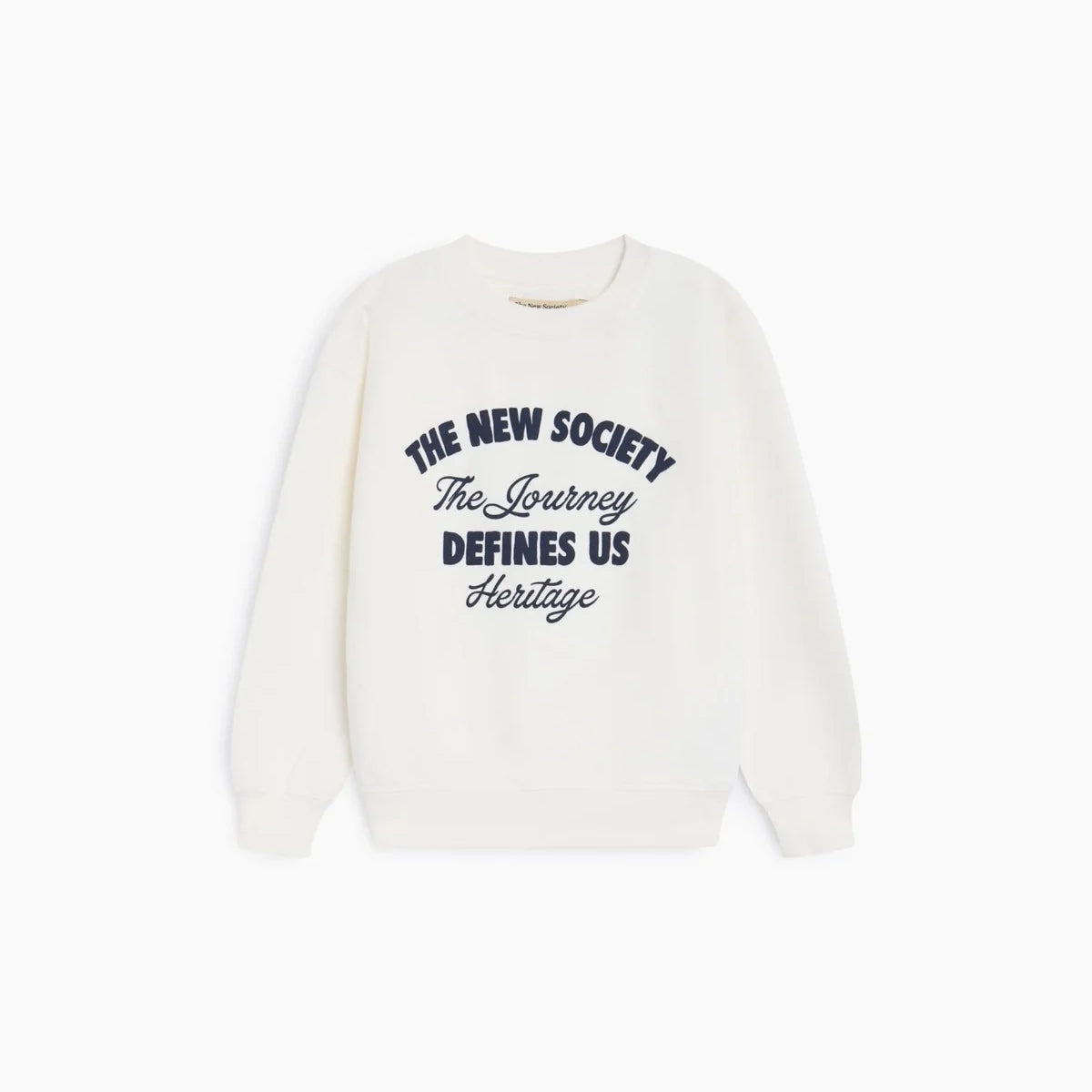 The New Society-Bay Sweatshirt Whisper White