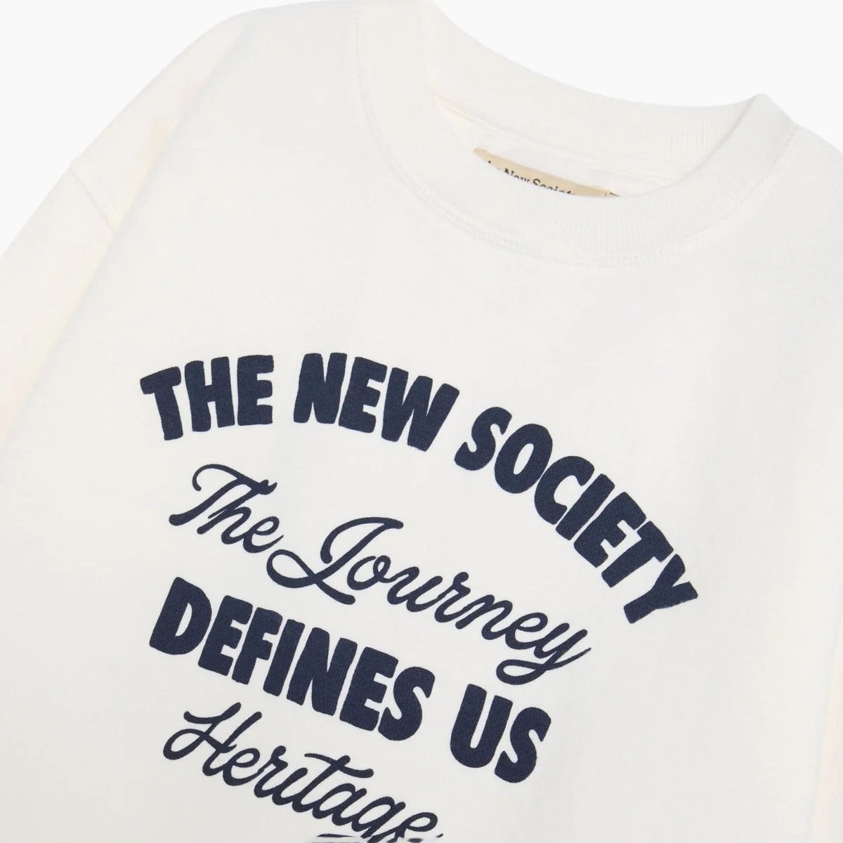 The New Society-Bay Sweatshirt Whisper White