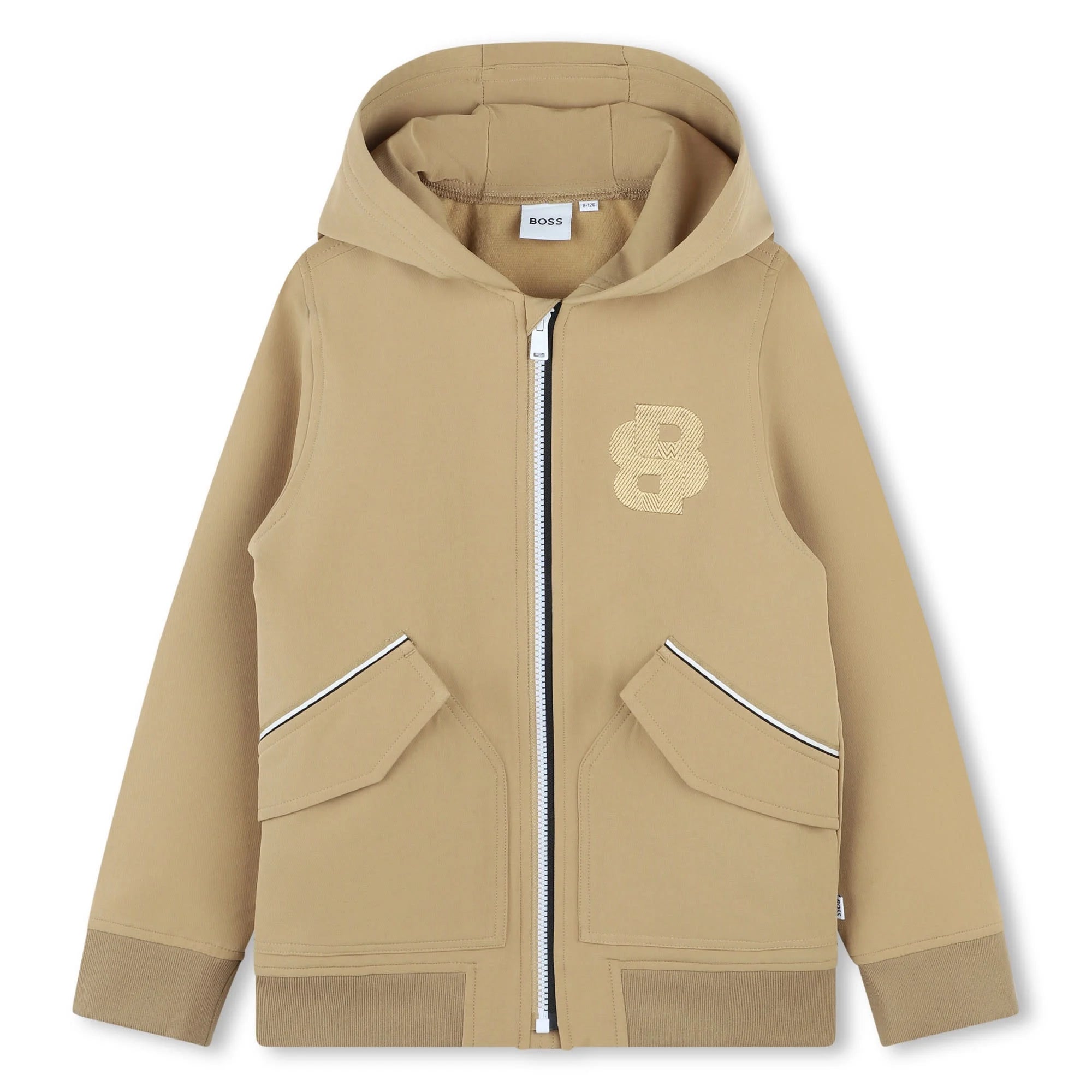 MINI ME ZIP UP HOODIE-BROWN