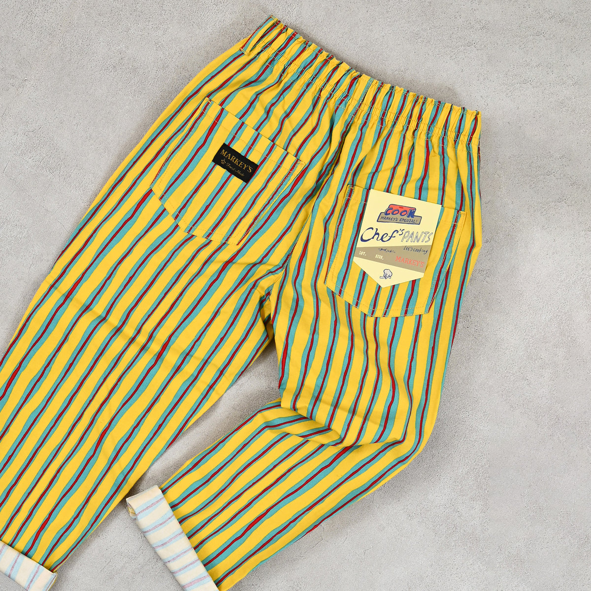 Markey's-Chef Pants Yellow Print