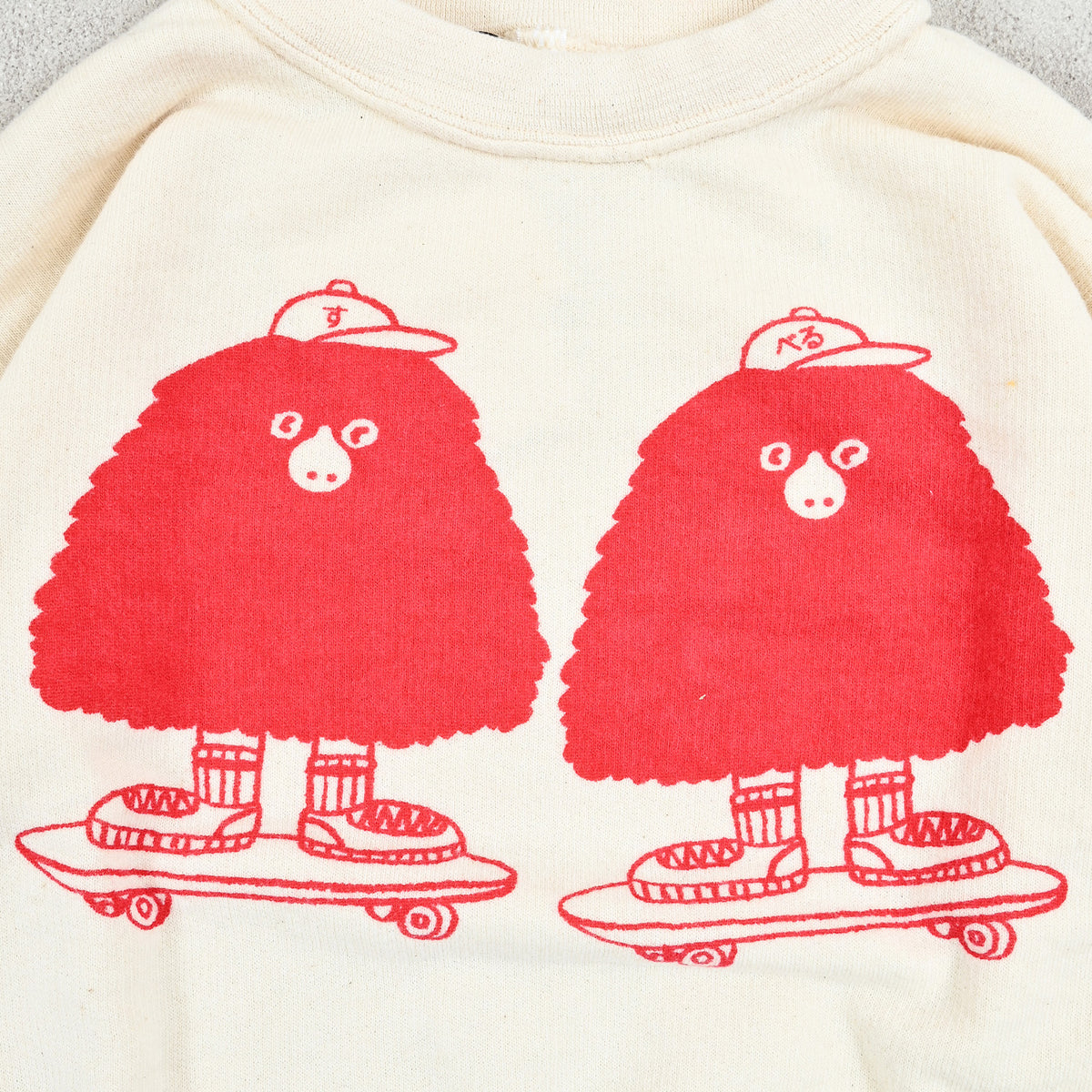 Markey's-Illustration Sweatshirt Natural