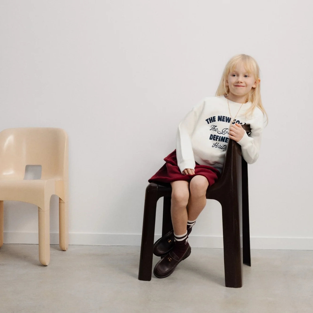 The New Society-Bay Sweatshirt Whisper White