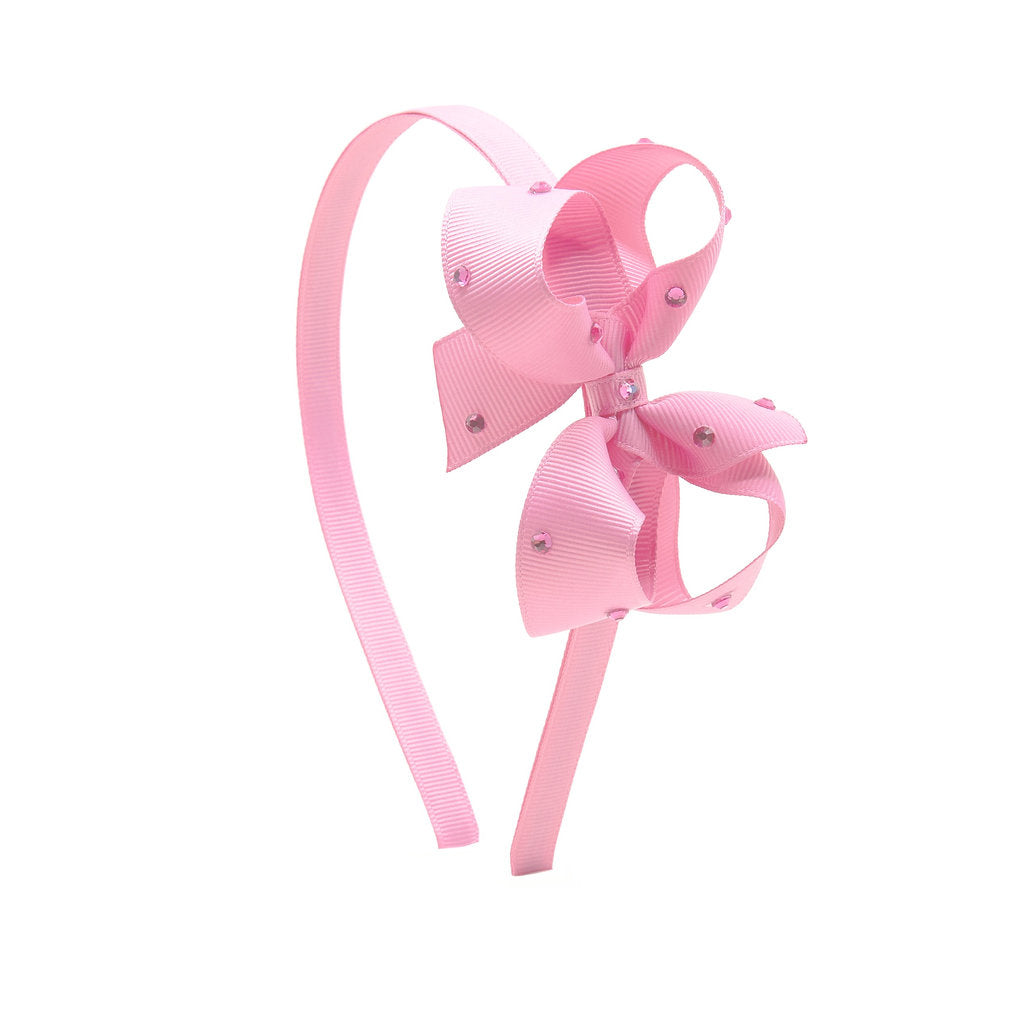 Olilia-Medium Classic Hard Headband-Peony