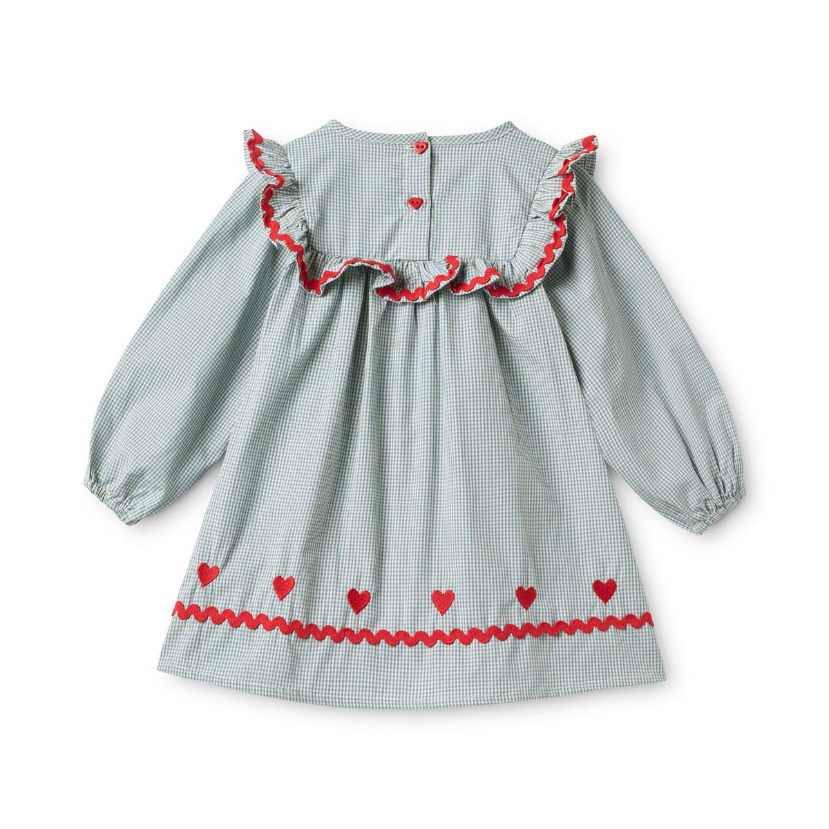 Flöss-Girl Ellis Dress Light Blue Gingham