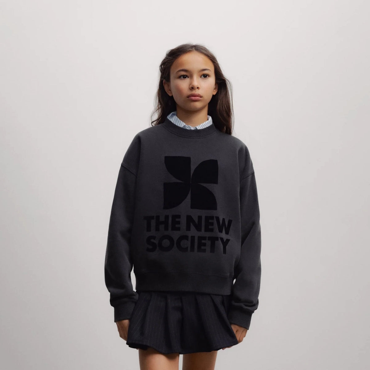 The New Society-Faith Teen Skirt Black Iris