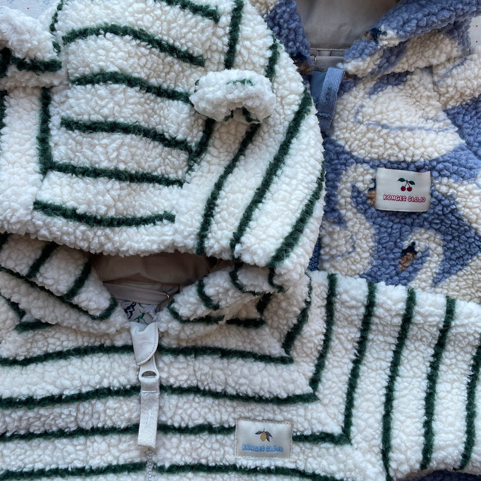 Konges Sløjd-Jody Teddy Onesie Grs Erba Stripe