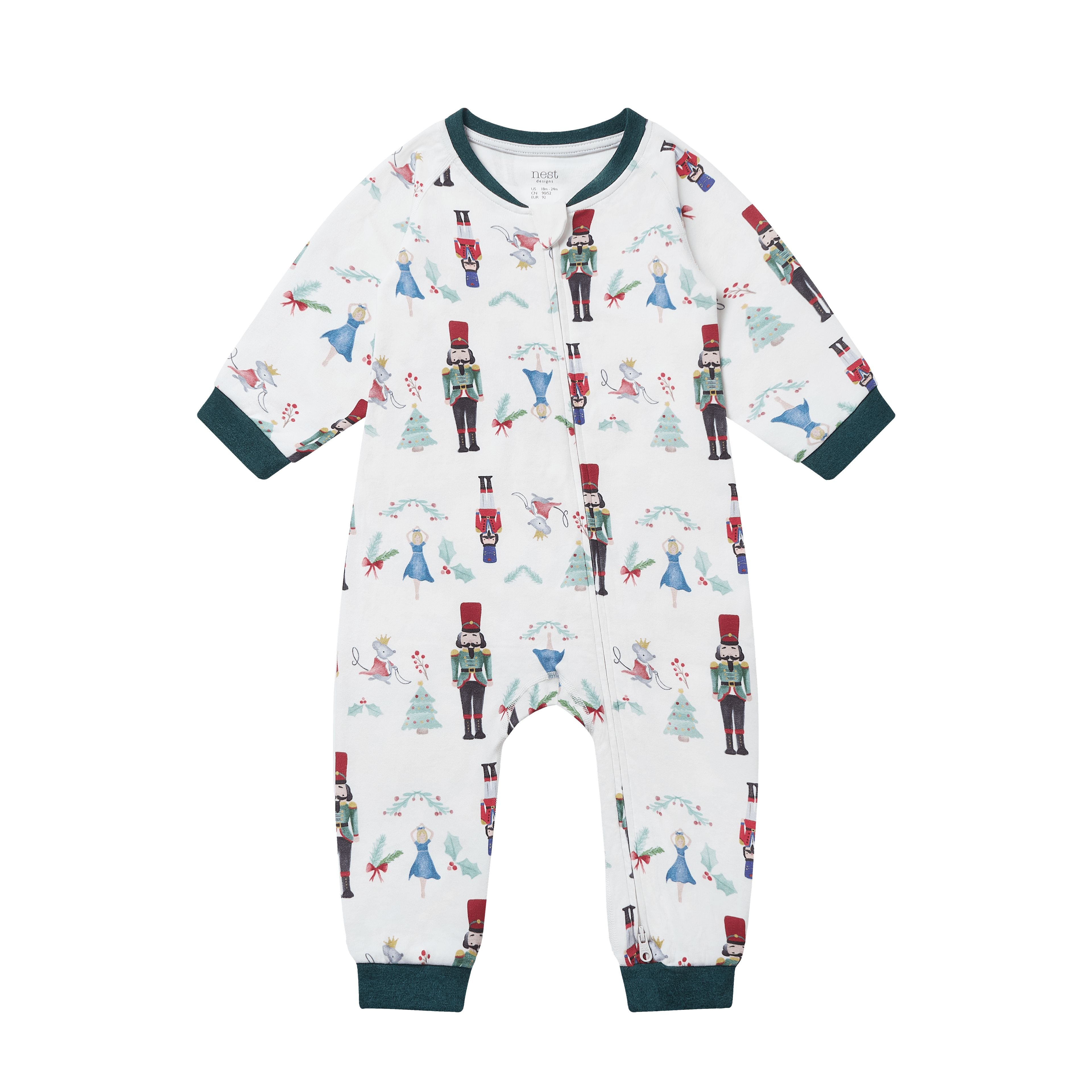 Nest Designs-Long Sleeve Footless Sleeper Nutcracker