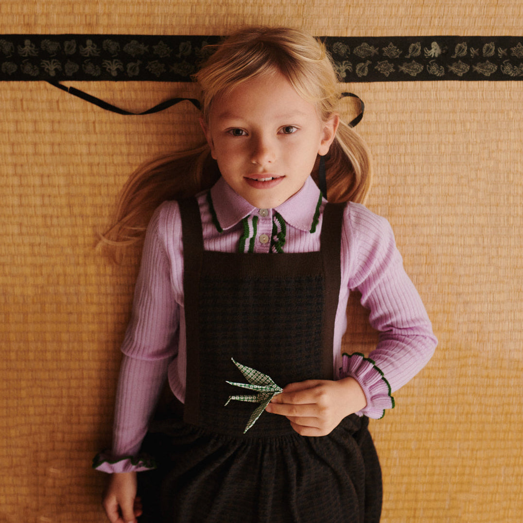 FUB-Girls Frill Polo iris