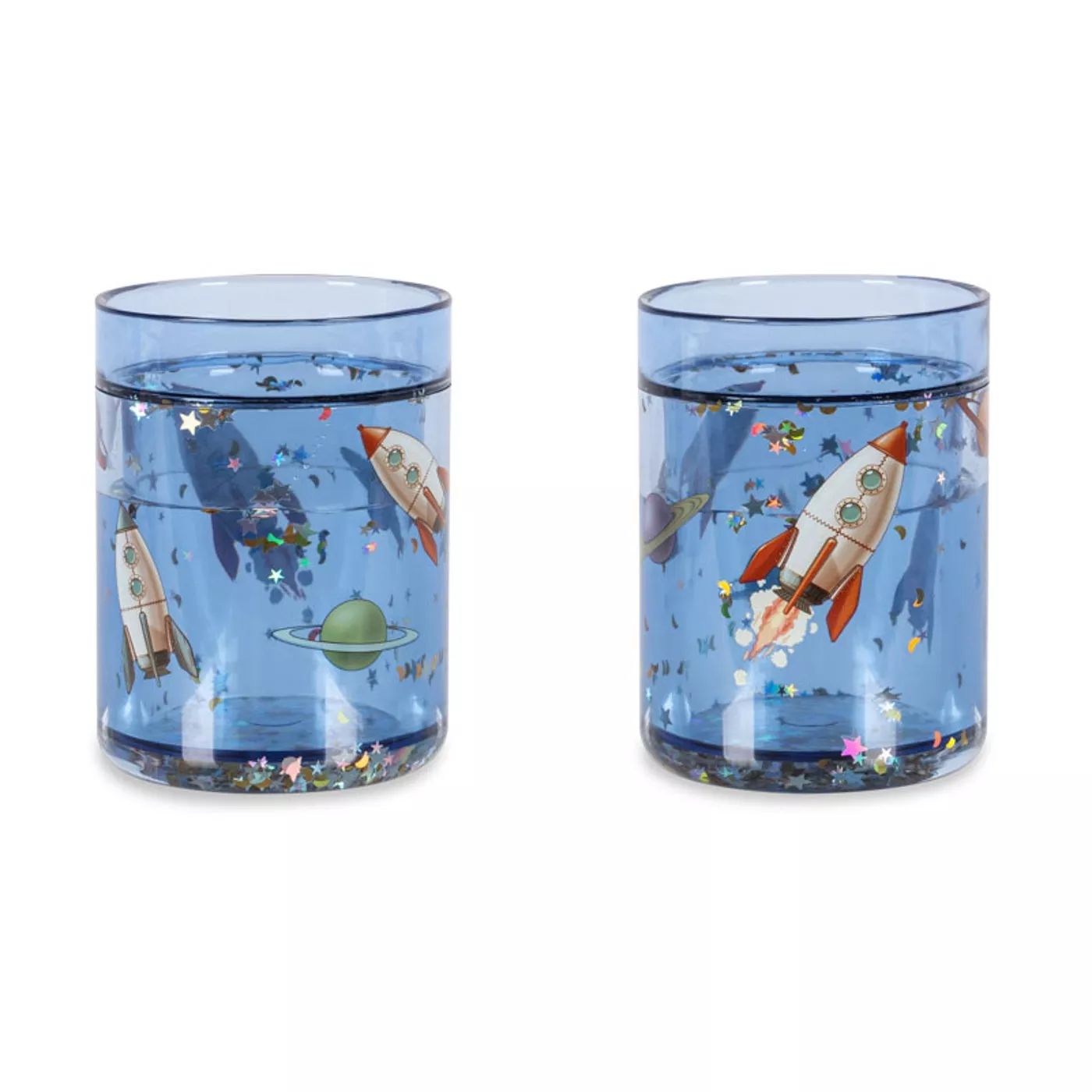 Konges Sløjd-2 Pack Glitter Cups Outer Space