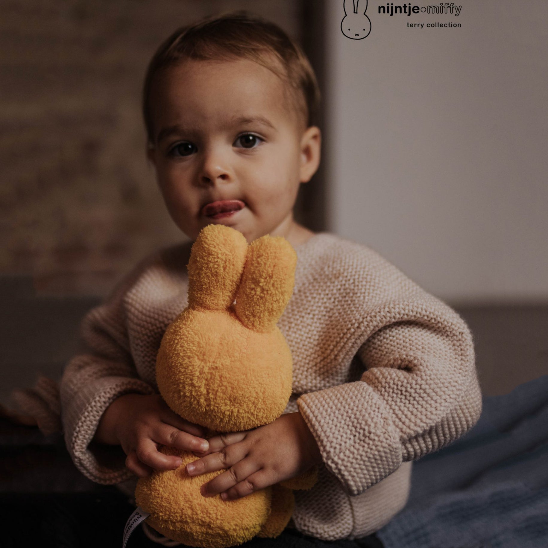 Miffy-23cm Frotte Yellow