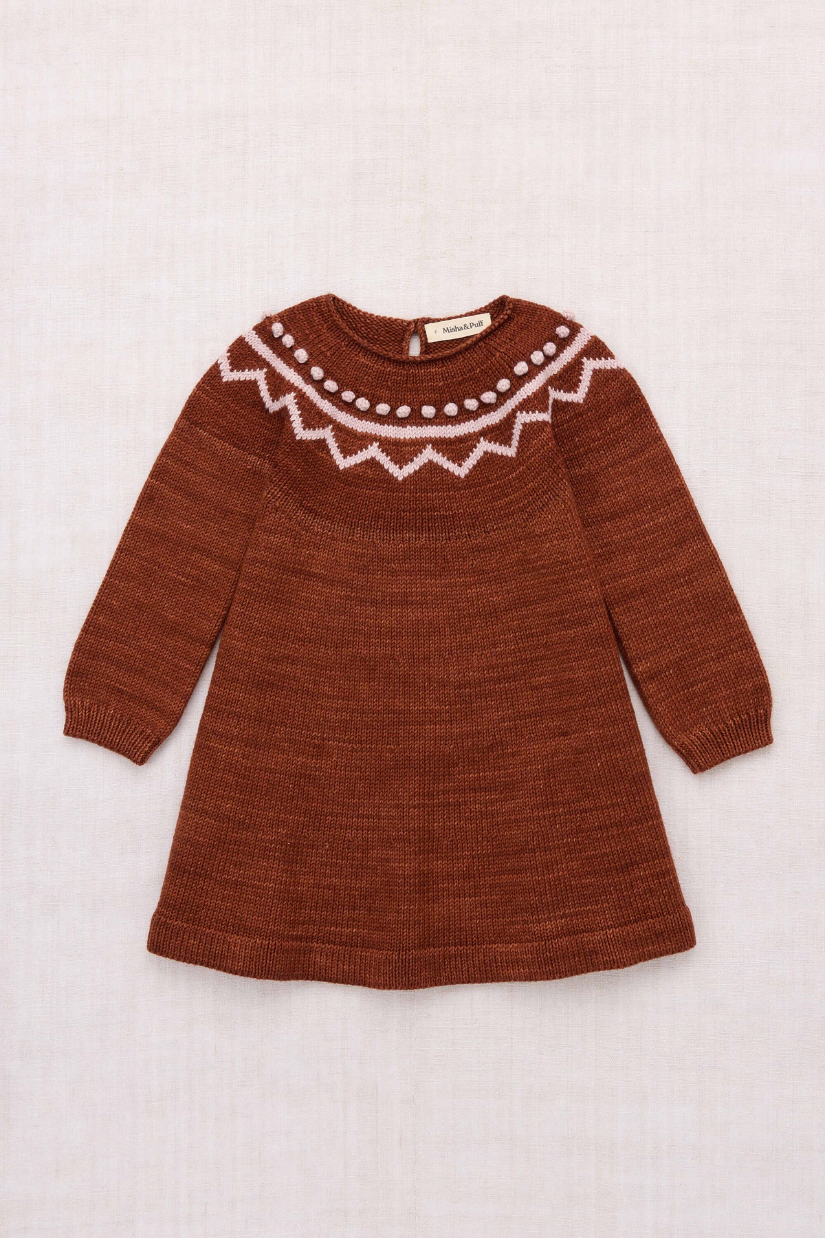 Misha & Puff-Zig Zag Dress Cedar