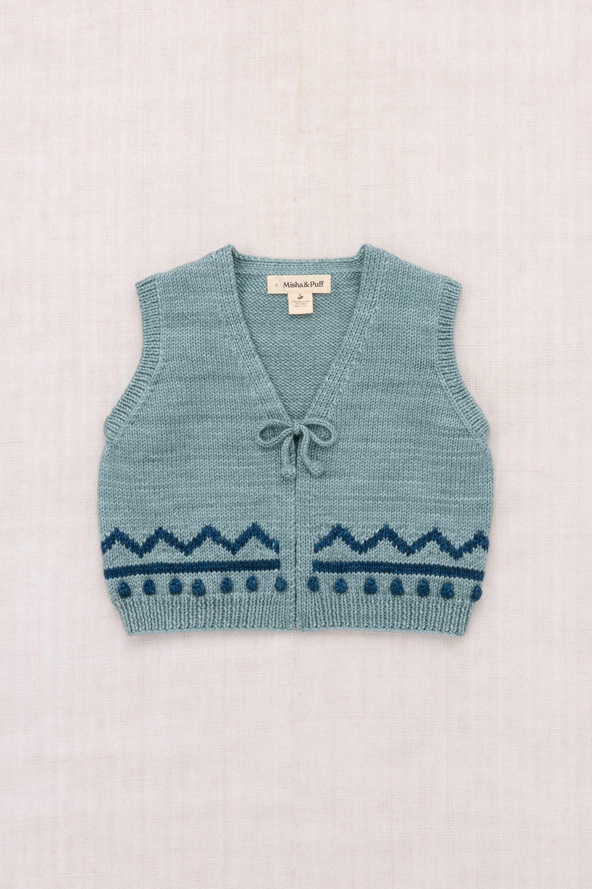Misha & Puff-Zig Zag Vest Slate