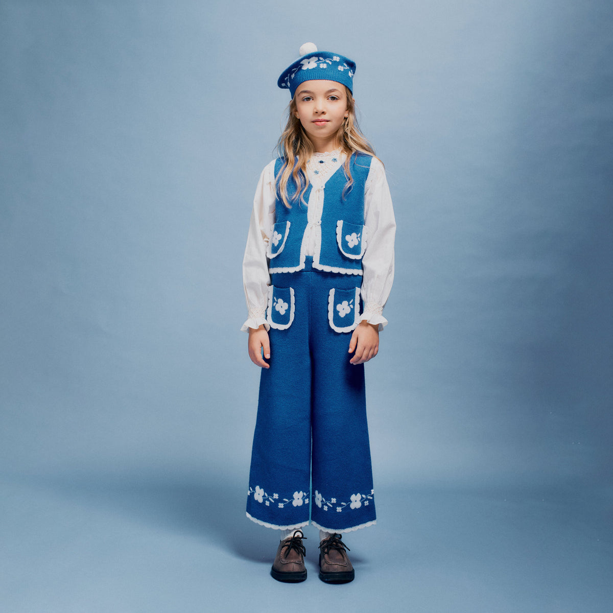 Bebe Organic-Cosette Girls Vest Nordic knit