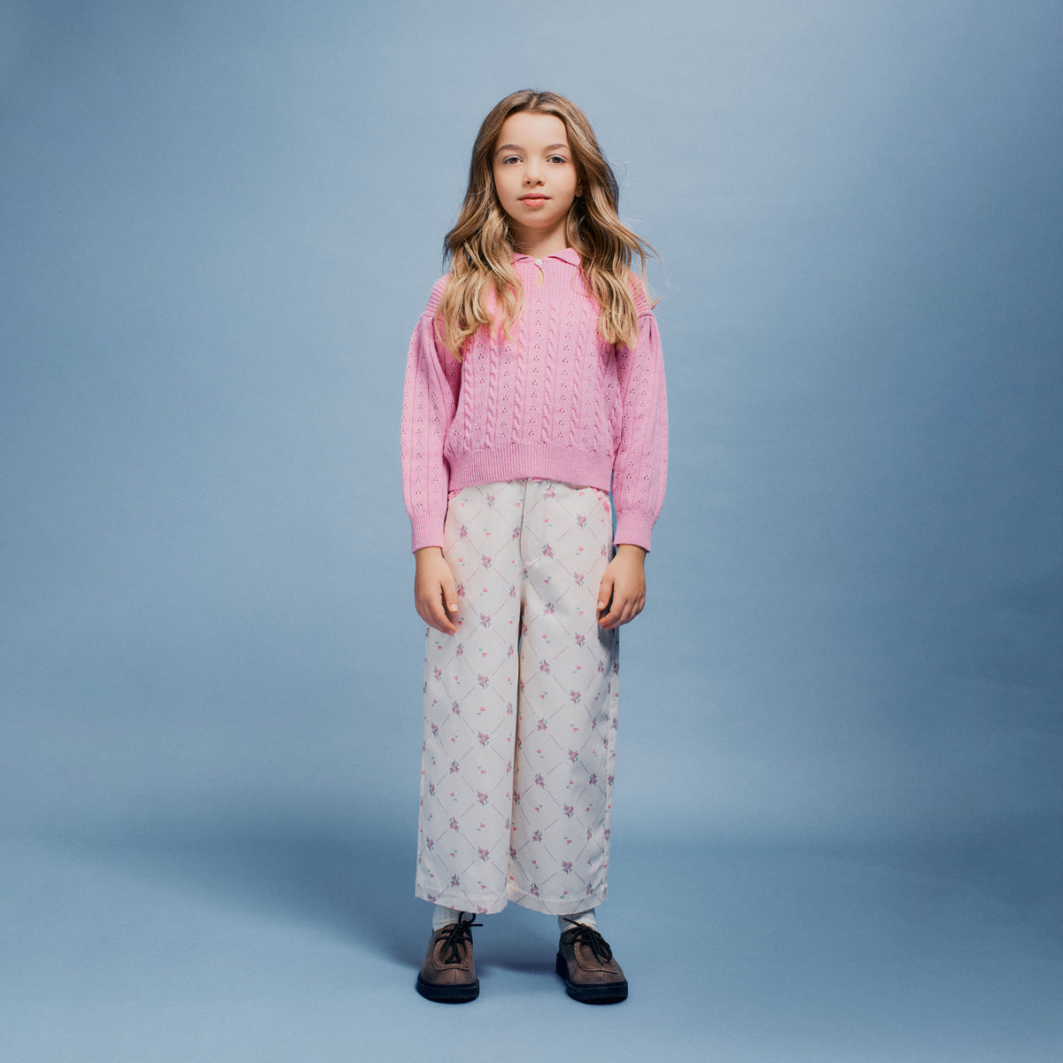 Bebe Organic-Heidi Pants Needlepoint Print
