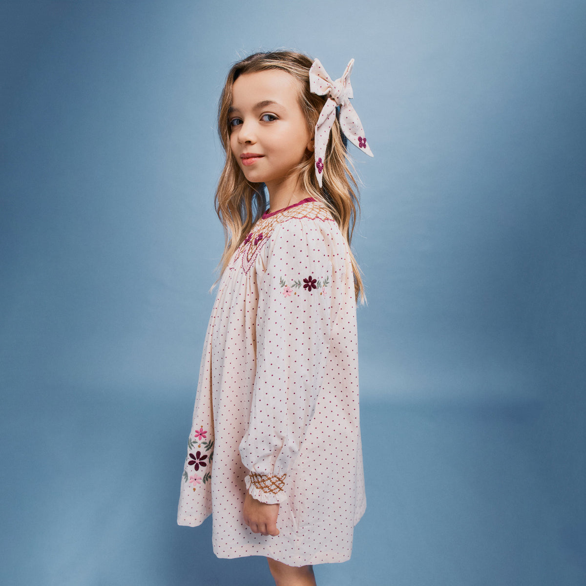 Bebe Organic-Scarlet Dress Vintage Dots