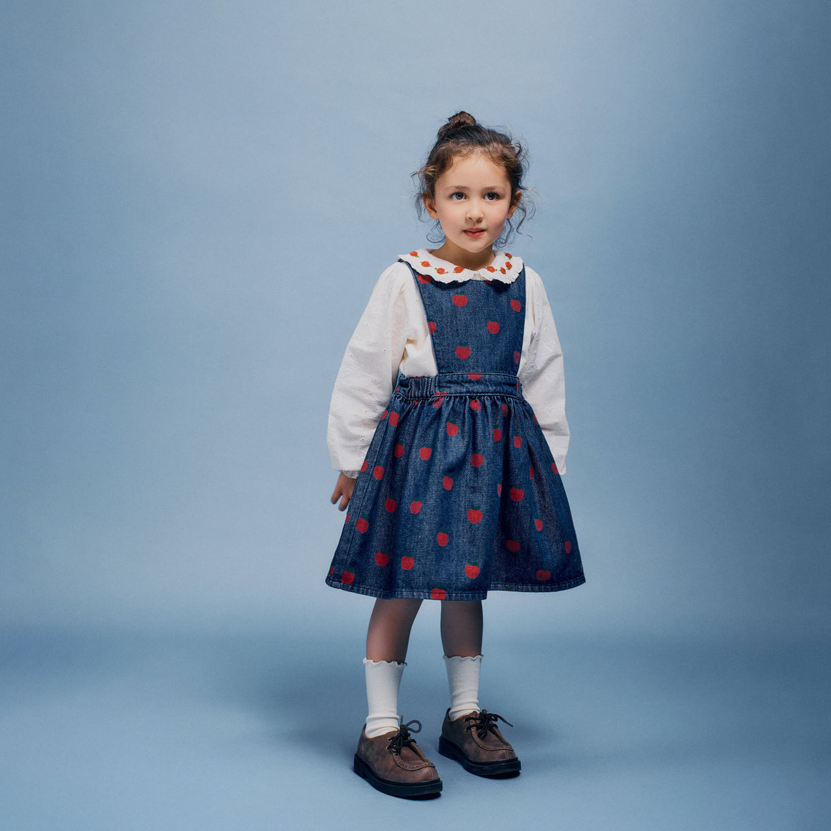 Bebe Organic-Anita Girls Blouse Heart Lace