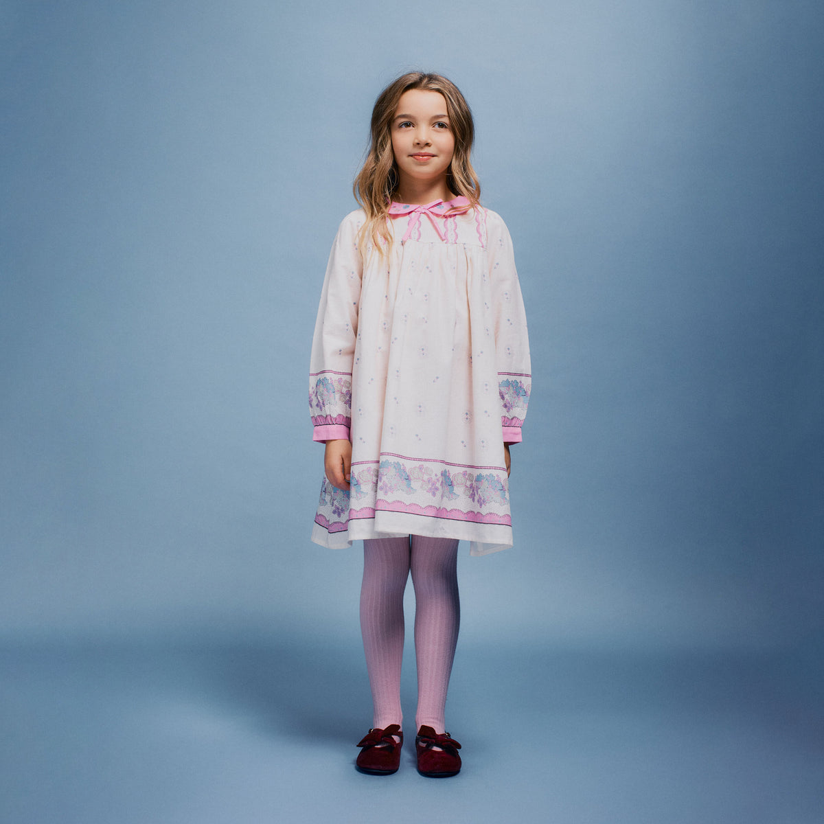 Bebe Organic-Ada Girls Dress Nostalgic Florals