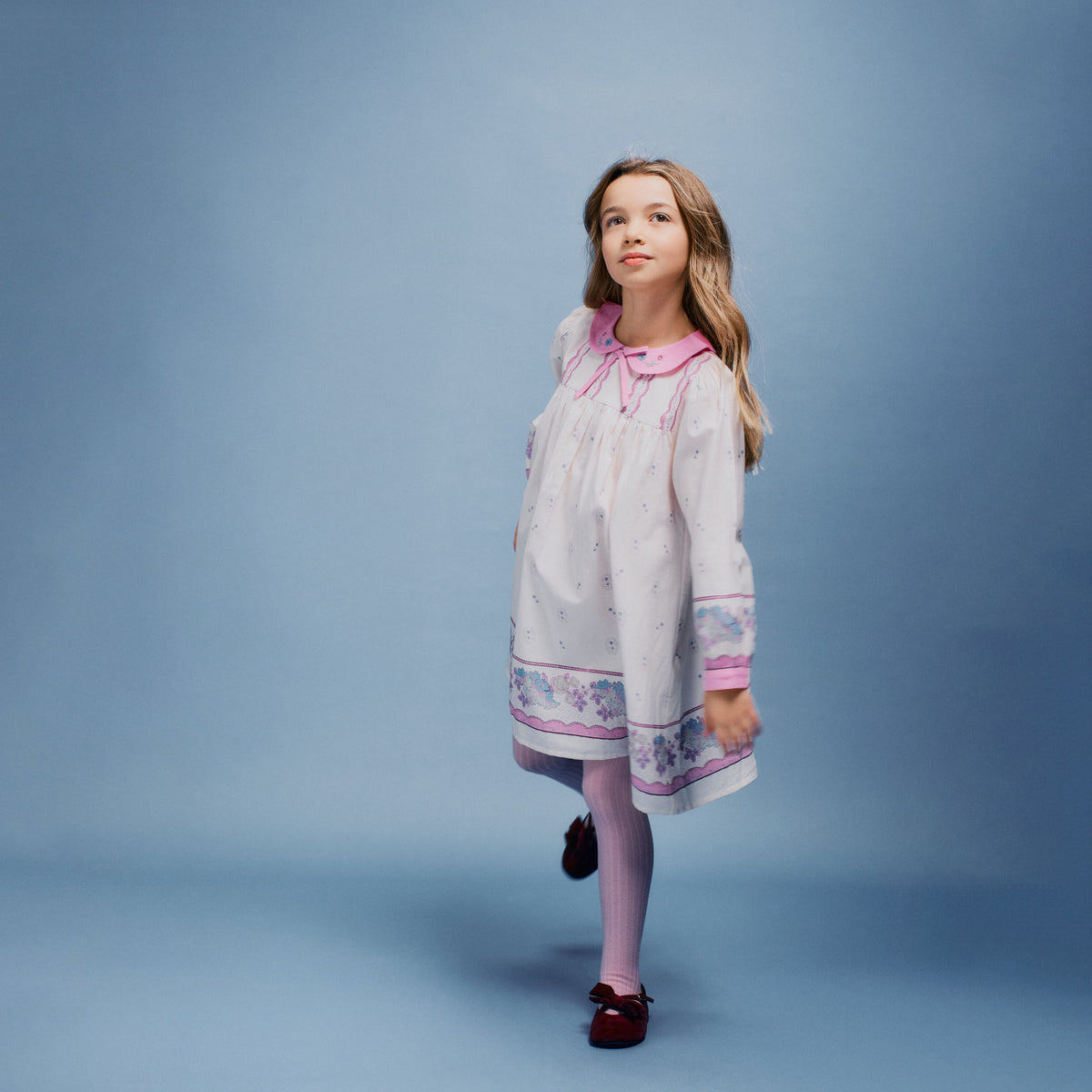 Bebe Organic-Ada Girls Dress Nostalgic Florals