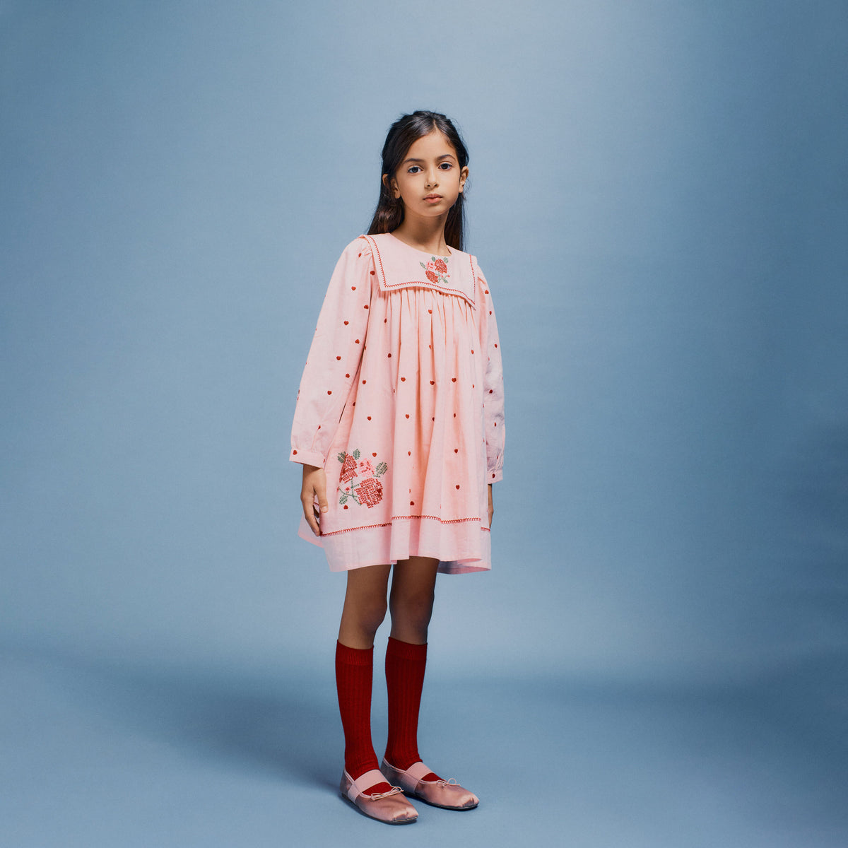Bebe Organic-Rose Dress We Heart Roses