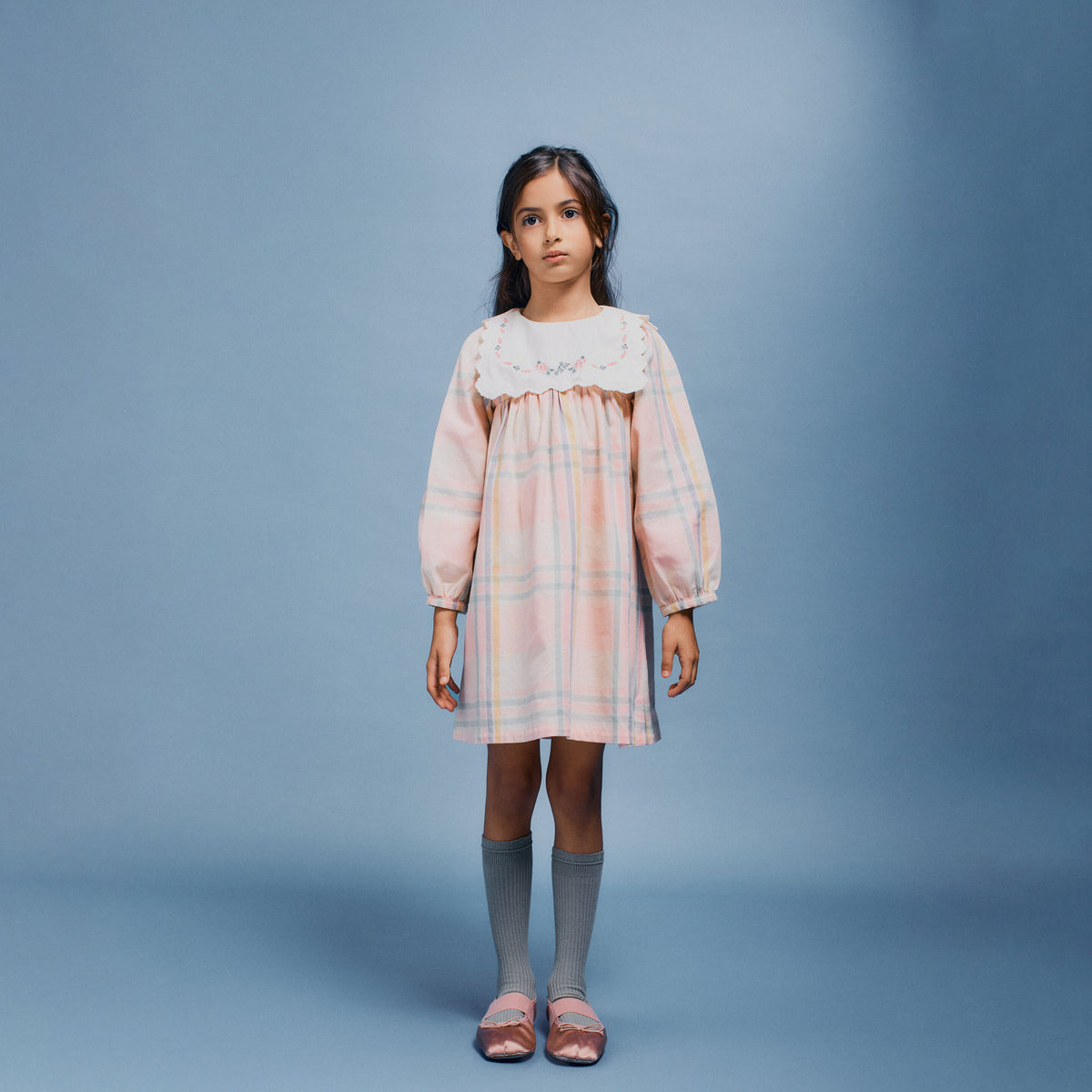 Bebe Organic-Lucy Dress Autumn Check