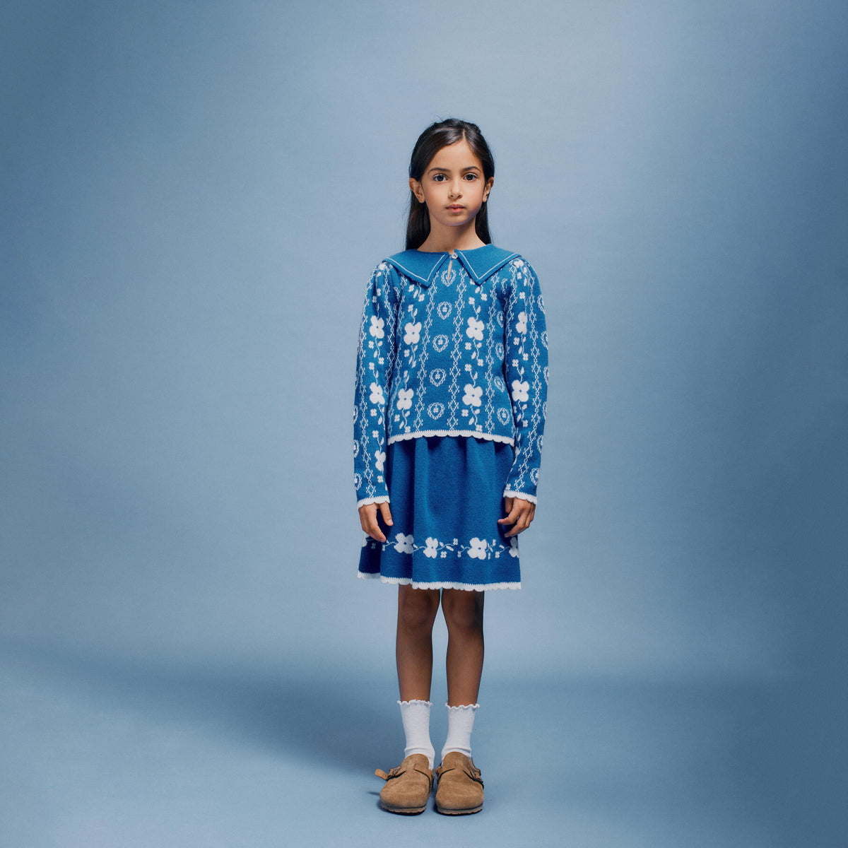 Bebe Organic-Cosette Girls Sweater Nordic knit