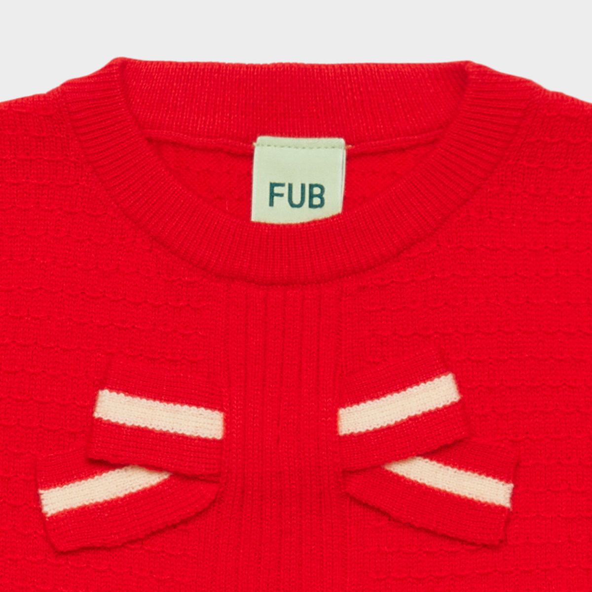 FUB-Bow Dress Classic Red