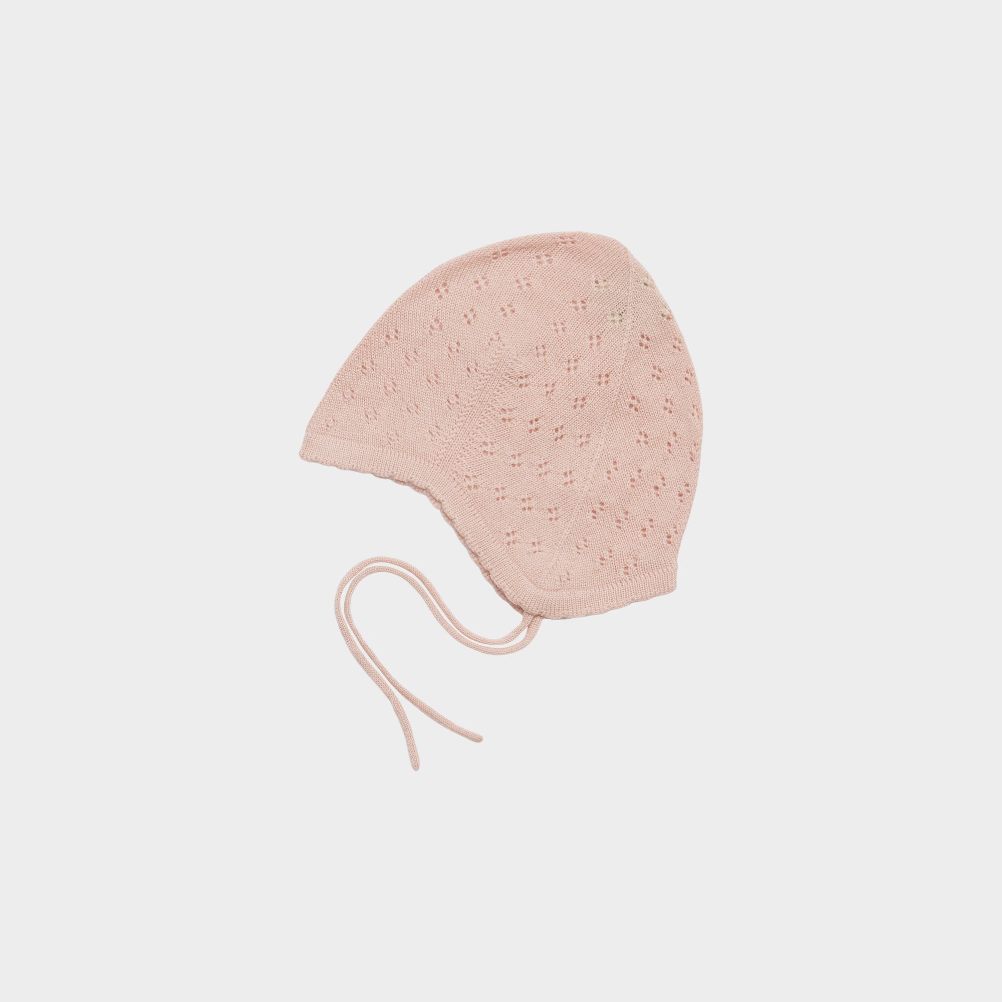 FUB-Baby Pointelle Hat Pale Rose