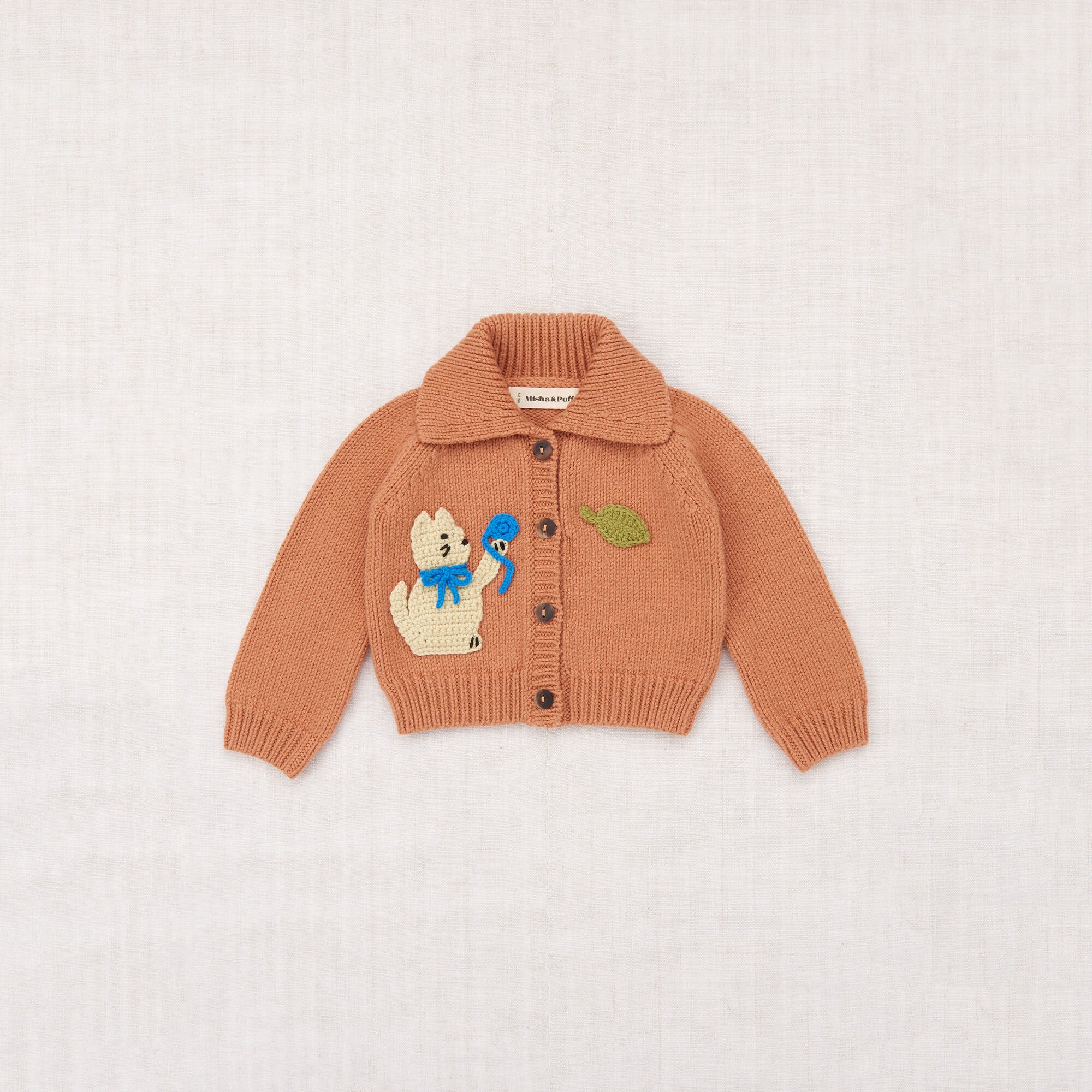 Misha & Puff-Baby Meadow Motley Cardigan Palomino
