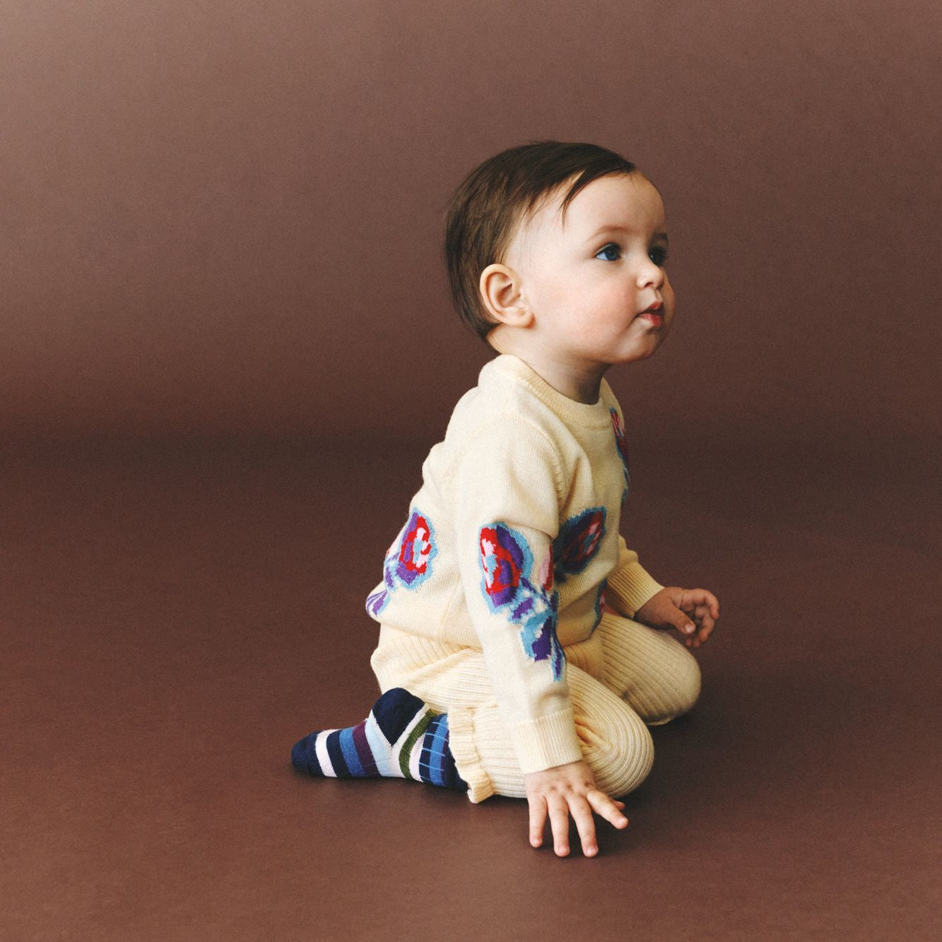 FUB-Baby Ruffle Leggings Ecru
