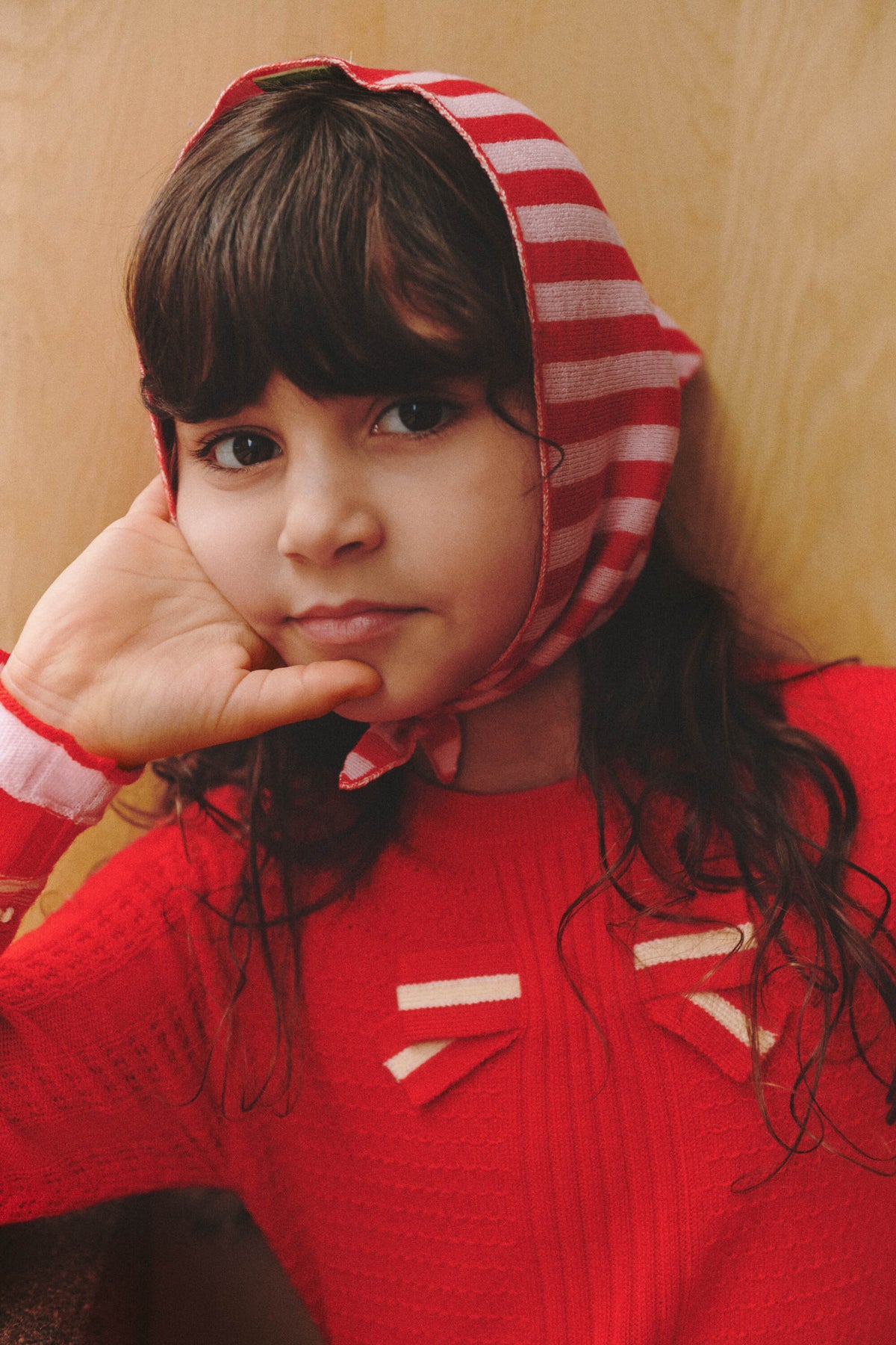 FUB-Bow Dress Classic Red