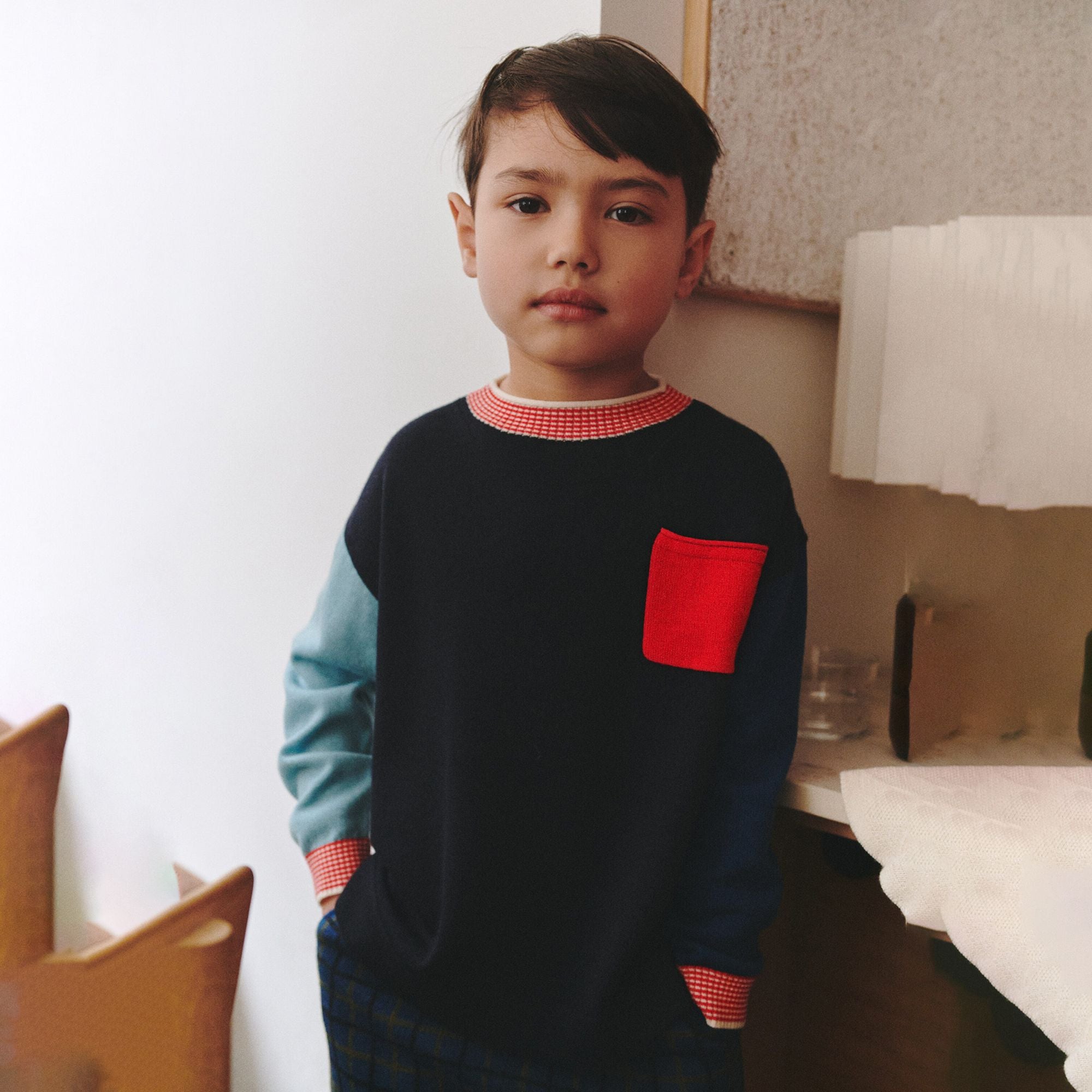 FUB-Thin Sweater Dark Navy