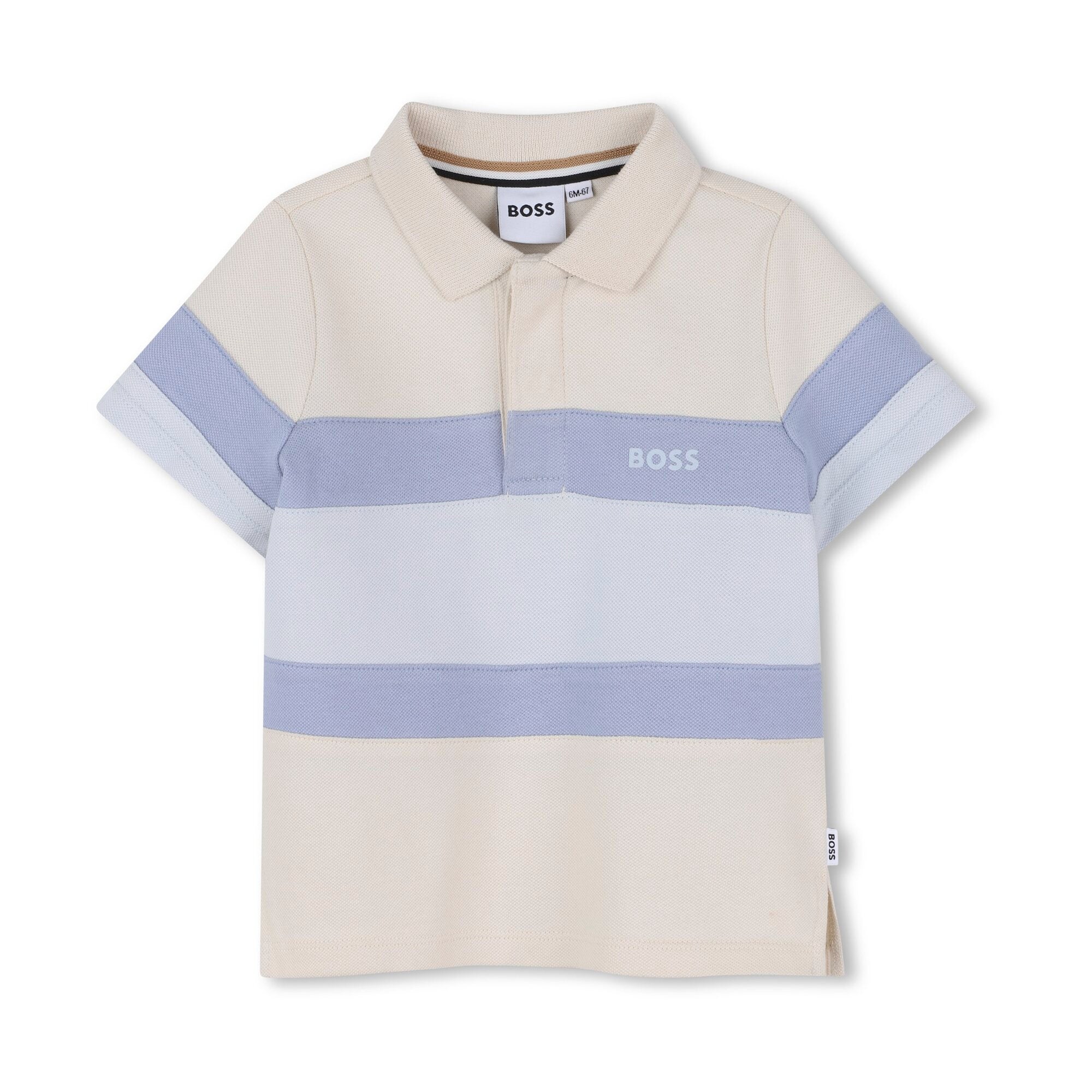 Boss-Polo Shirt In Piqu Sand