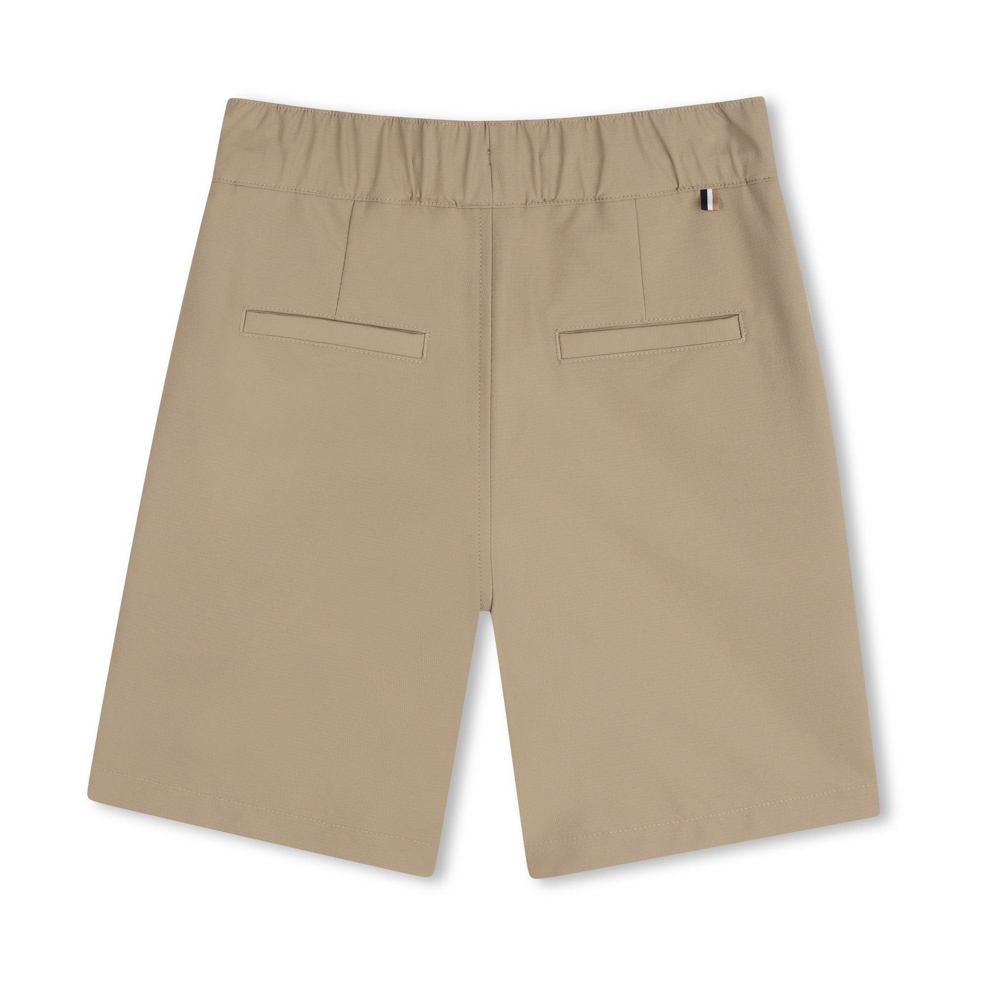 Boss-Bermuda Shorts In French Terry Dark Stone