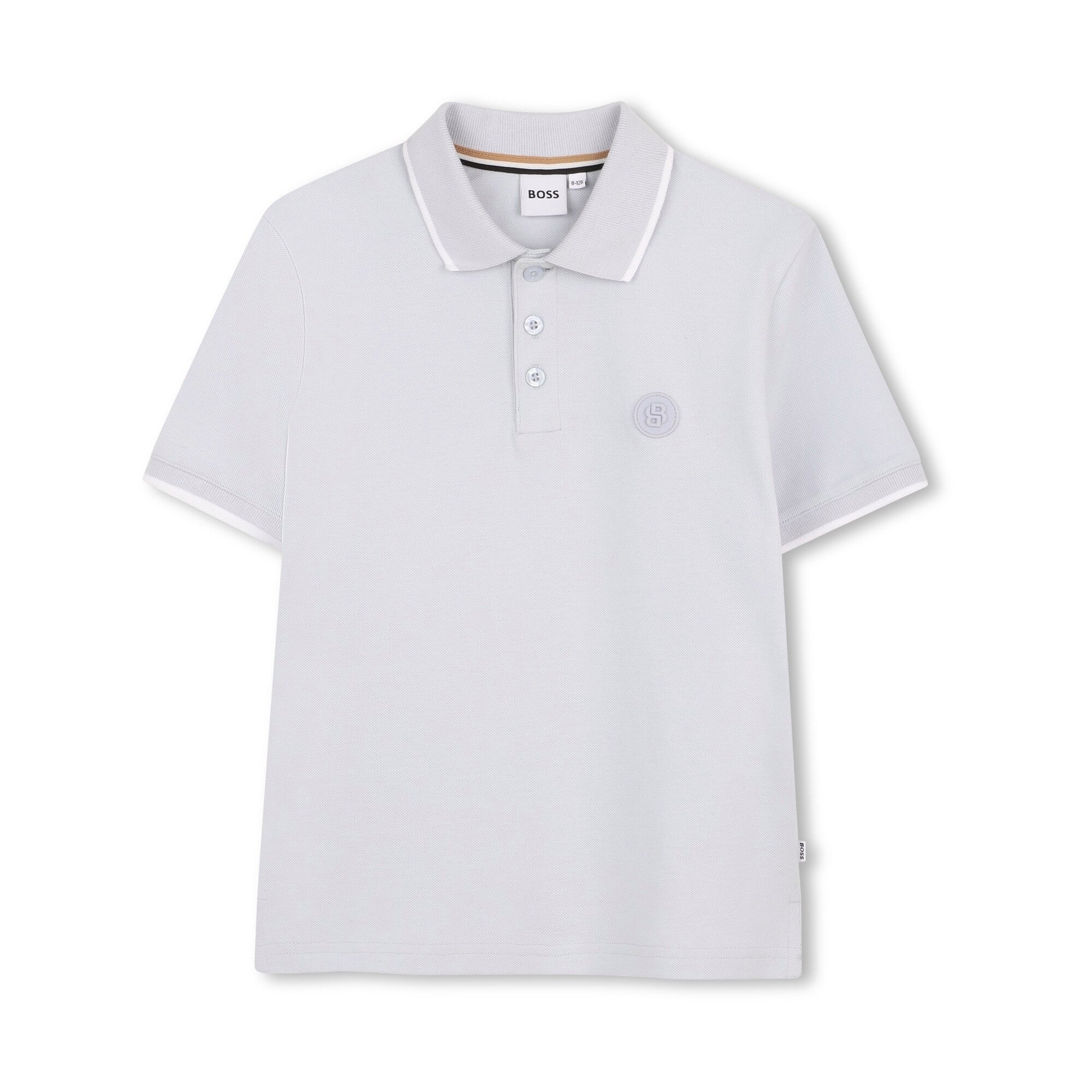 Boss-Piqu  Polo Shirt Pale Blue