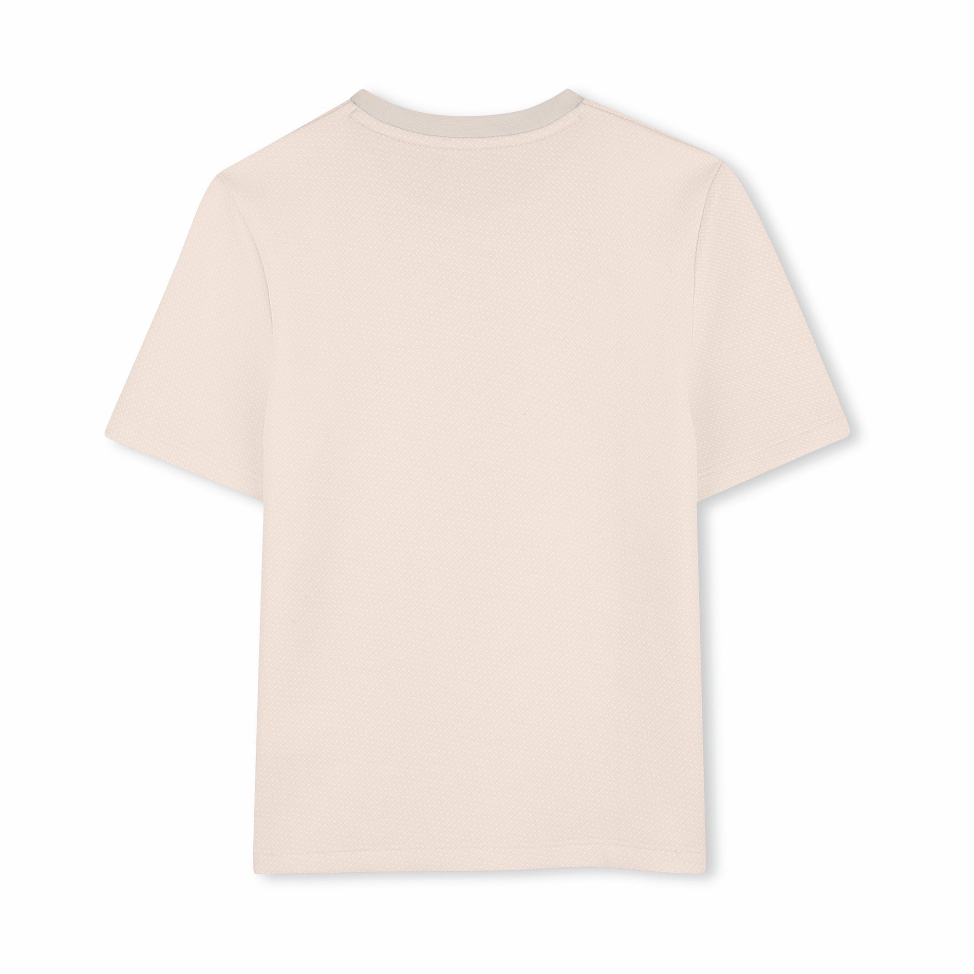 Boss-Short-Sleeved Cotton Interlock T-Shirt Sand