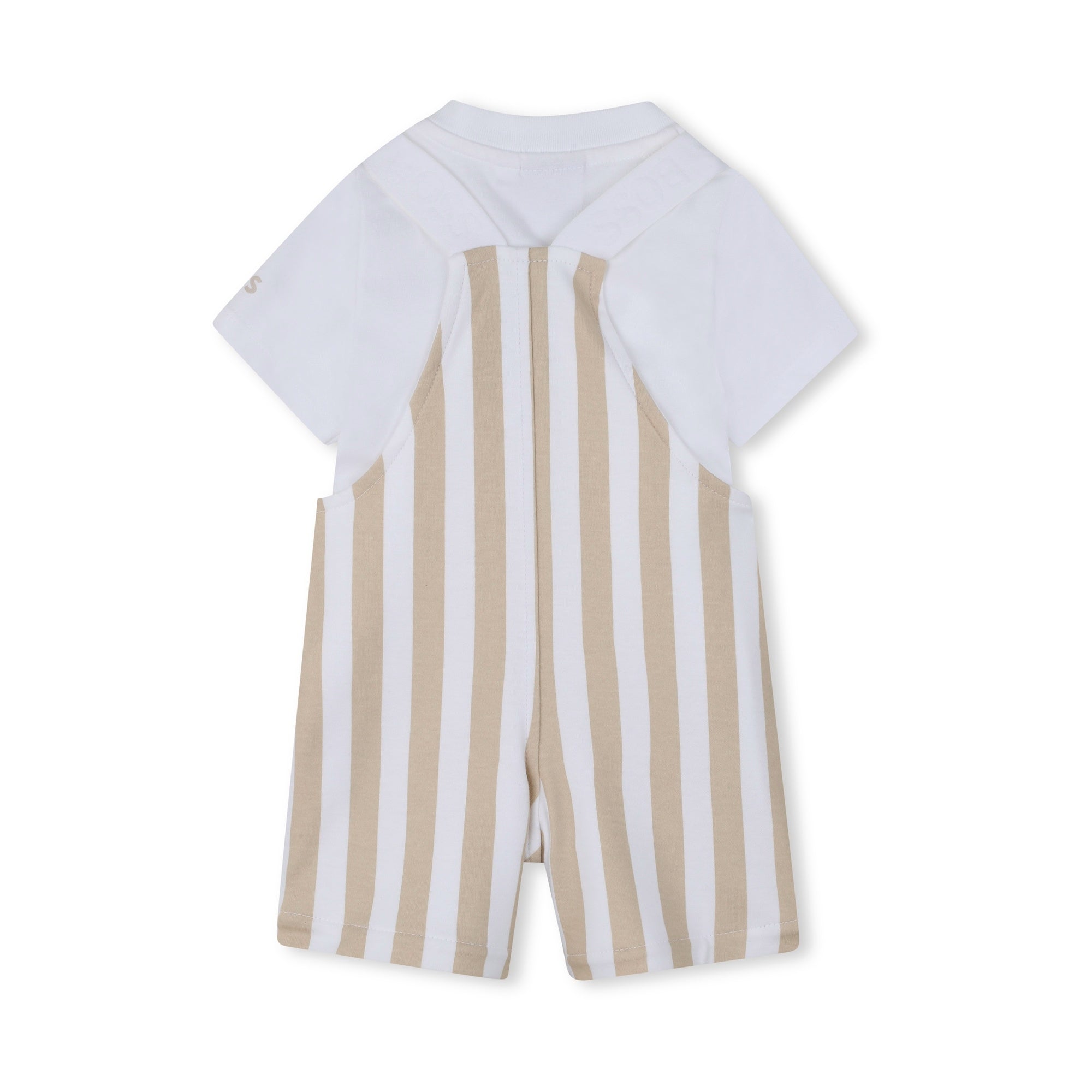 Boss-Overalls And T-Shirt Set Stone