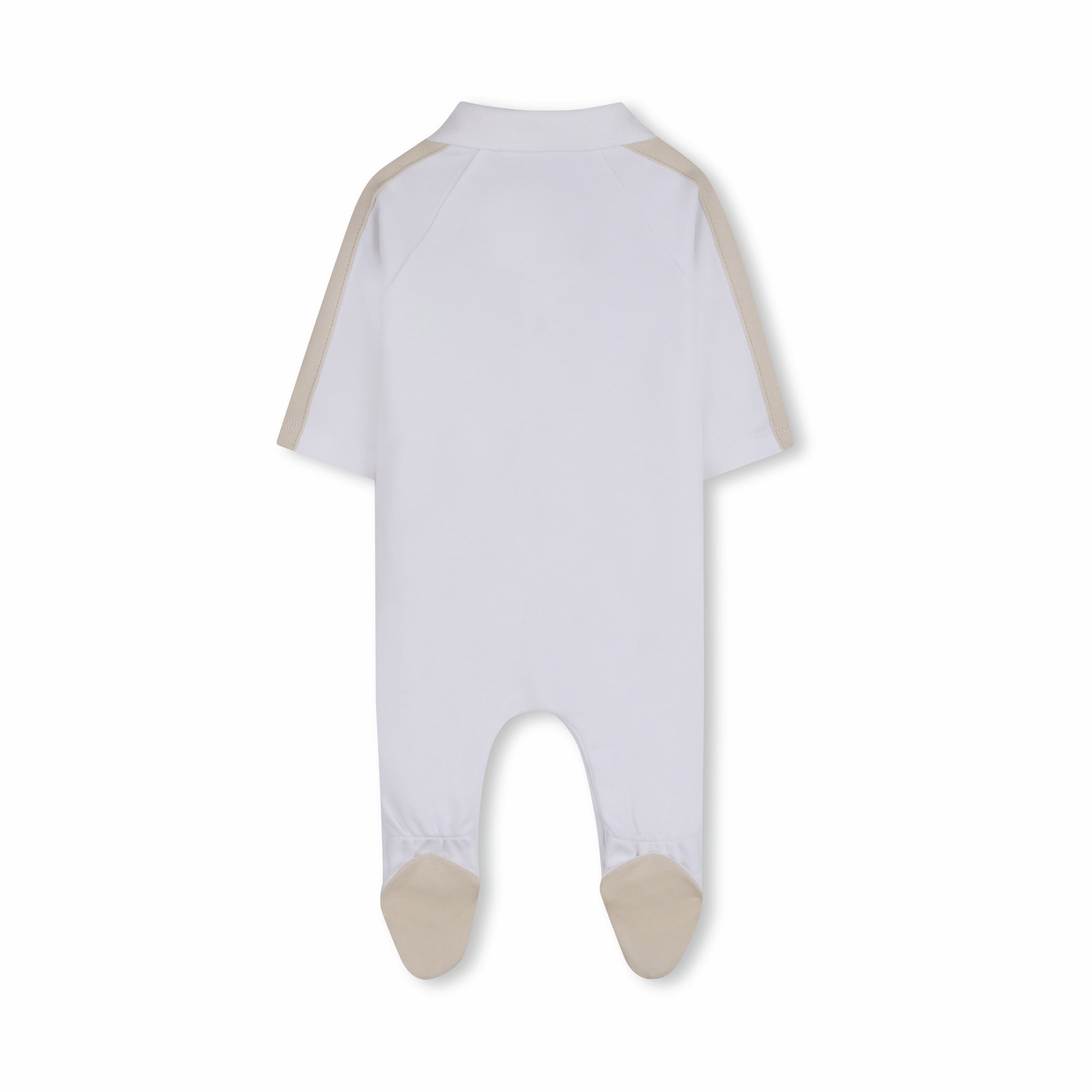 Boss-Footie With Polo Collar White
