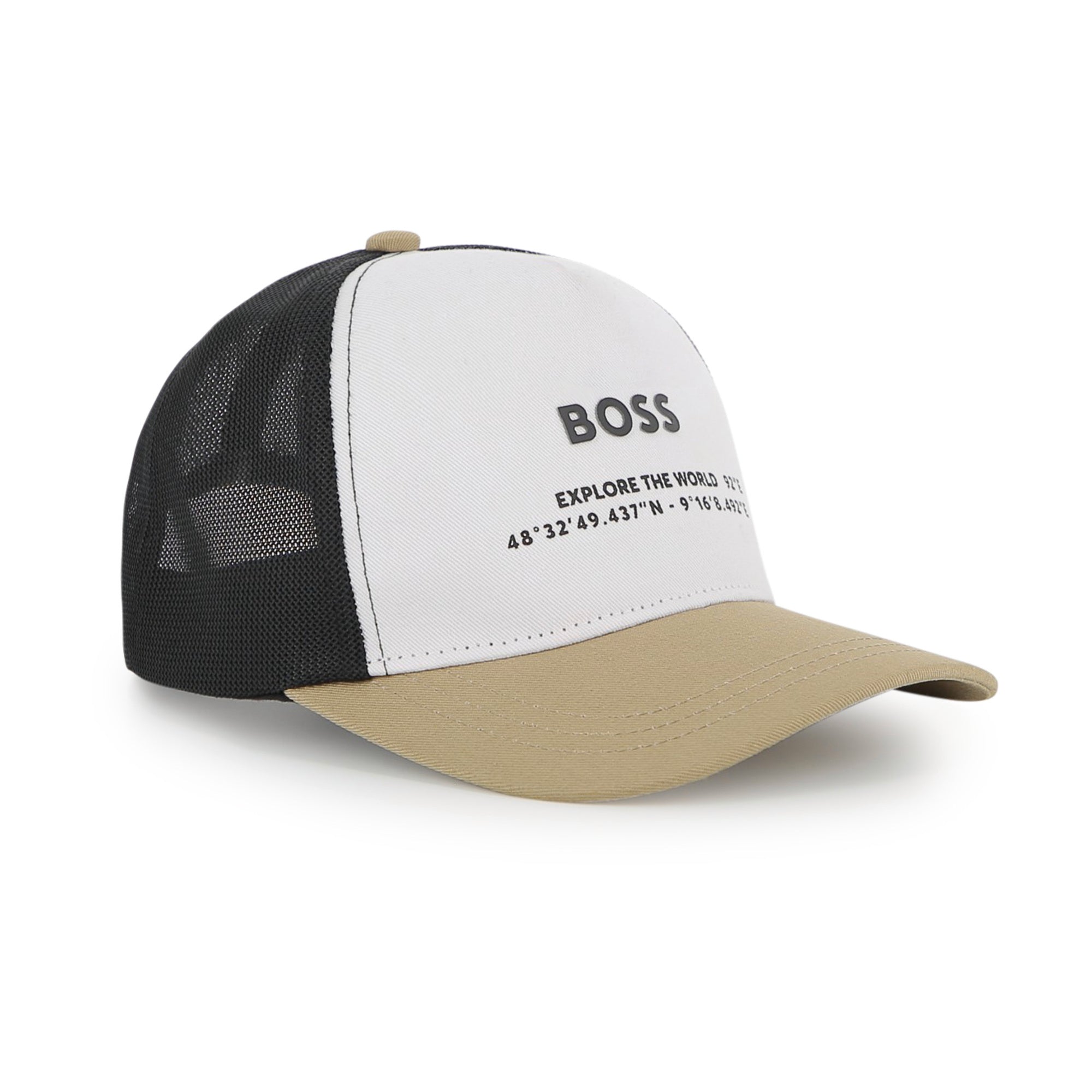 Boss-Cap In Cotton Twill Dark Stone