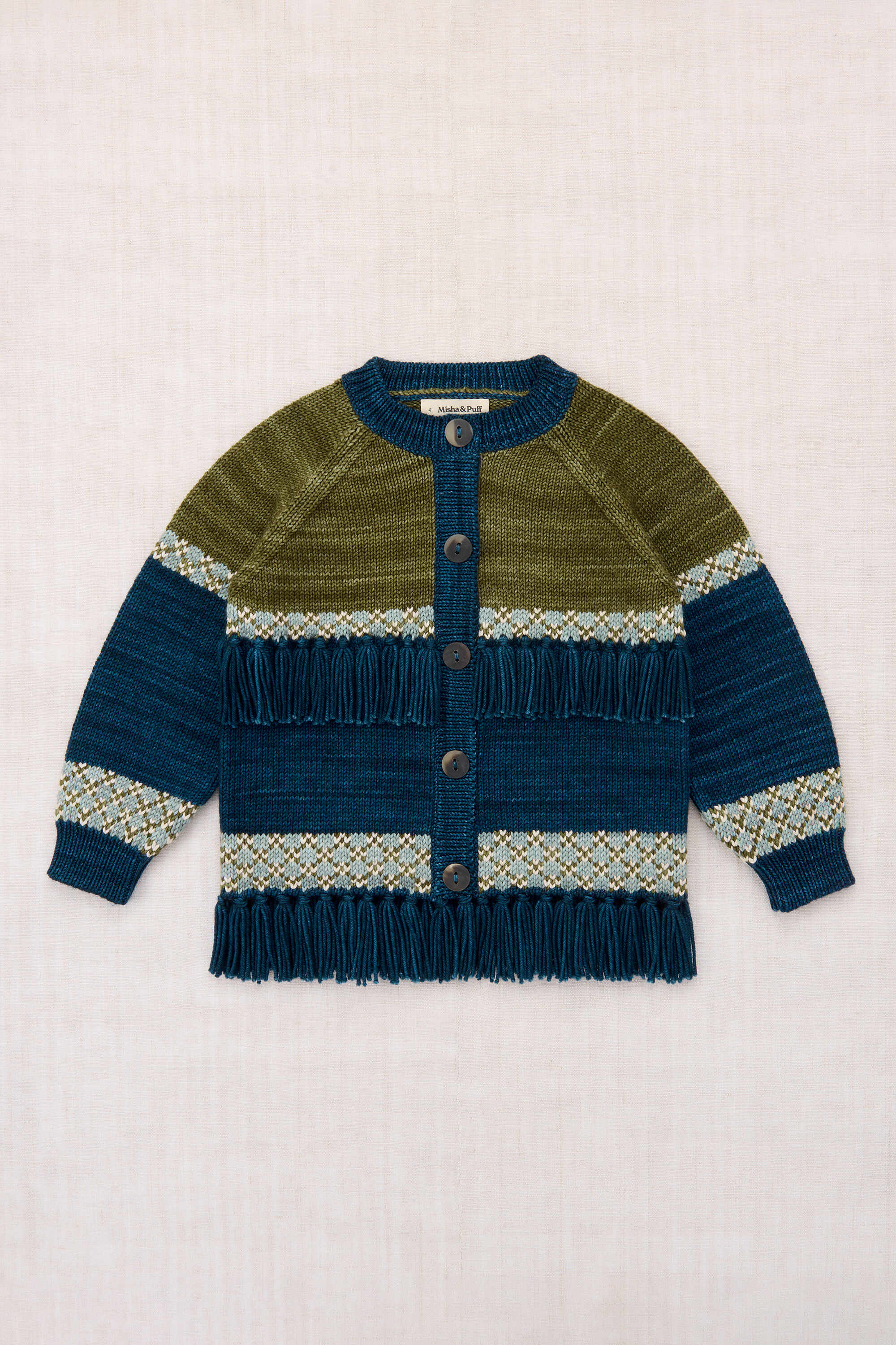 Misha & Puff-Lore Fringe Jacket Marine Blue